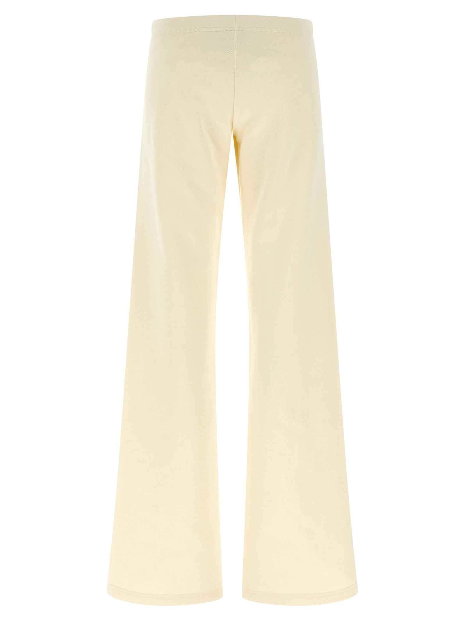 Balenciaga White Cotton Flared Pants