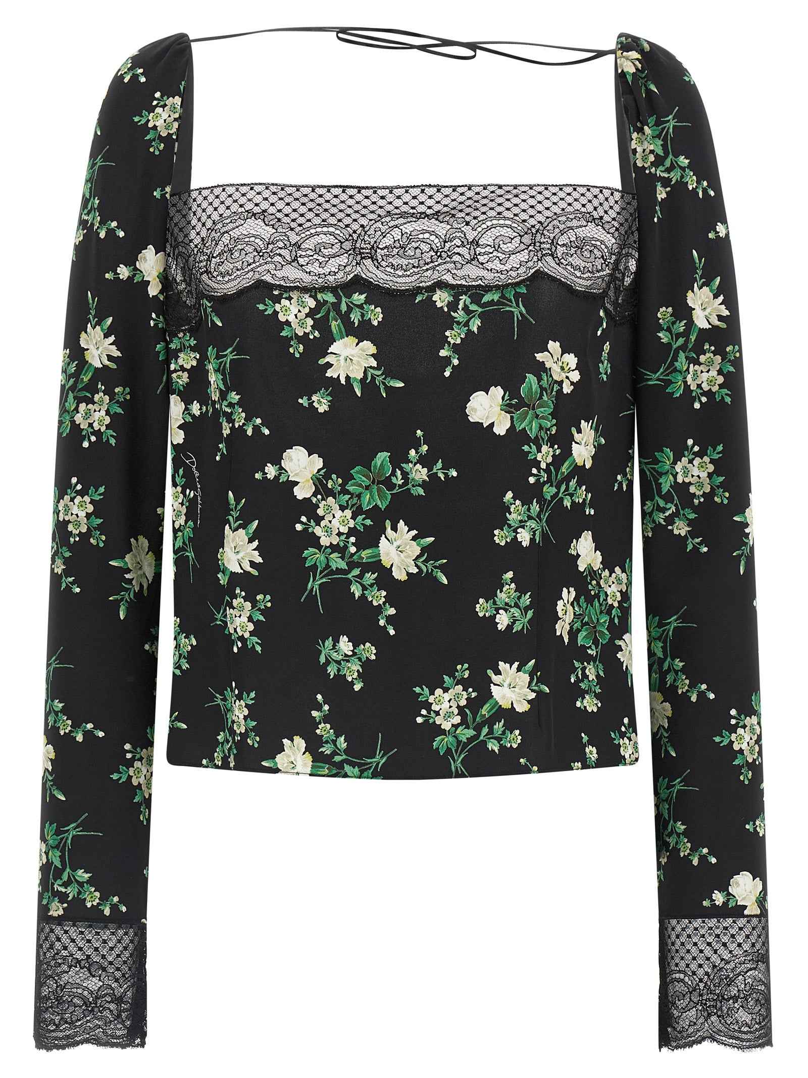 Dolce & Gabbana Black Sisal Tank Tops