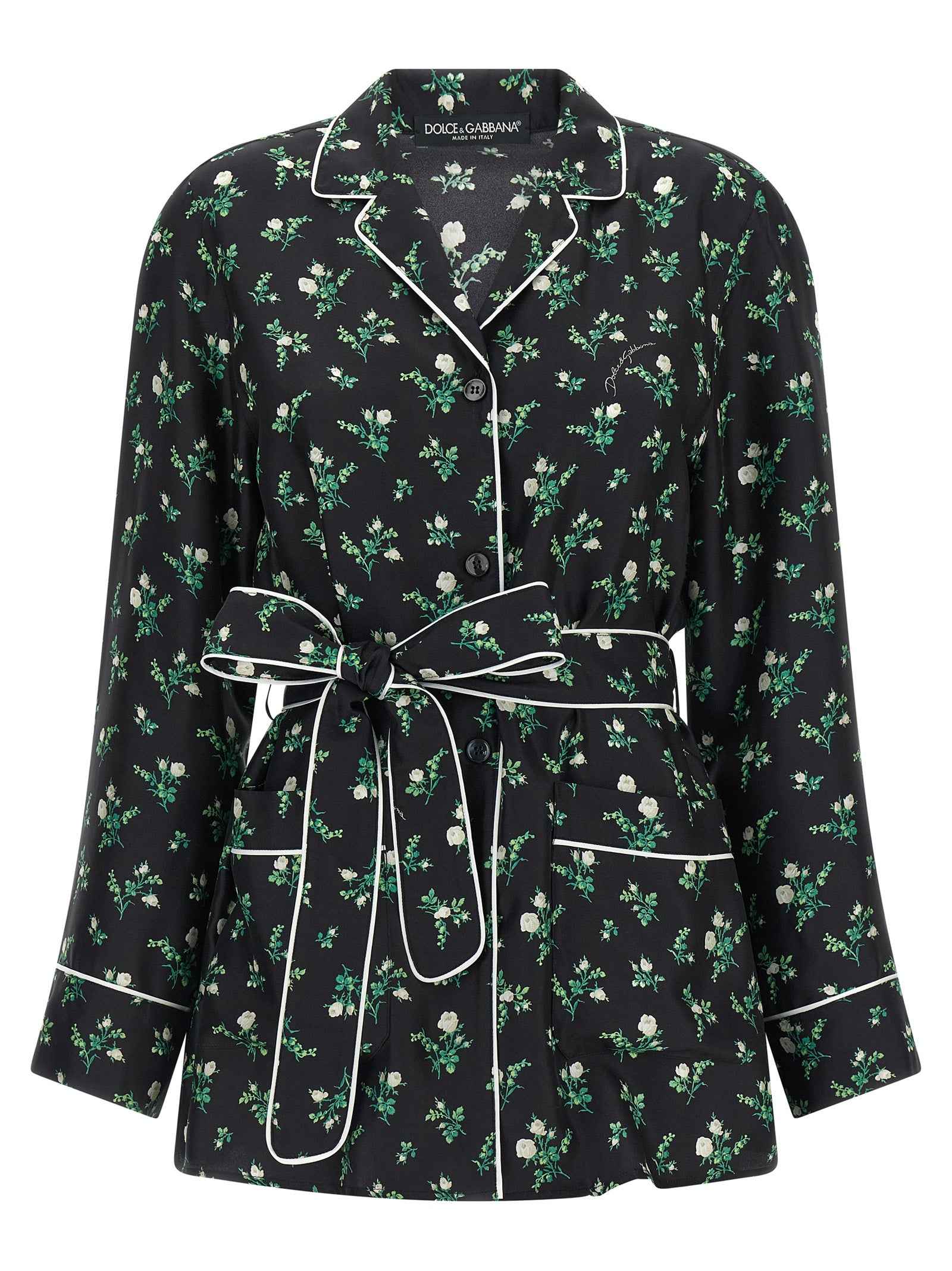 Dolce & Gabbana Black Silk Blouse