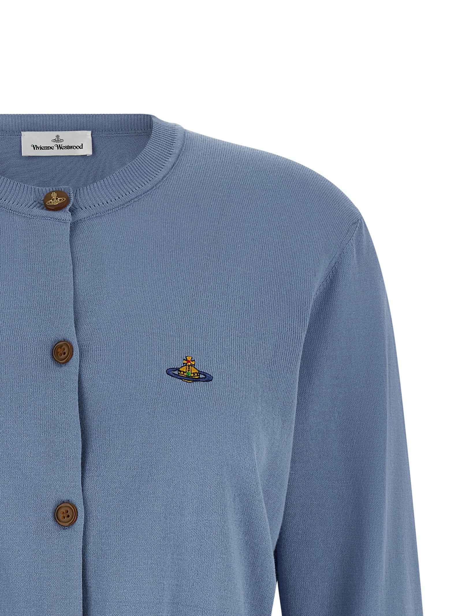 Vivienne Westwood Blue Cotton Cardigan