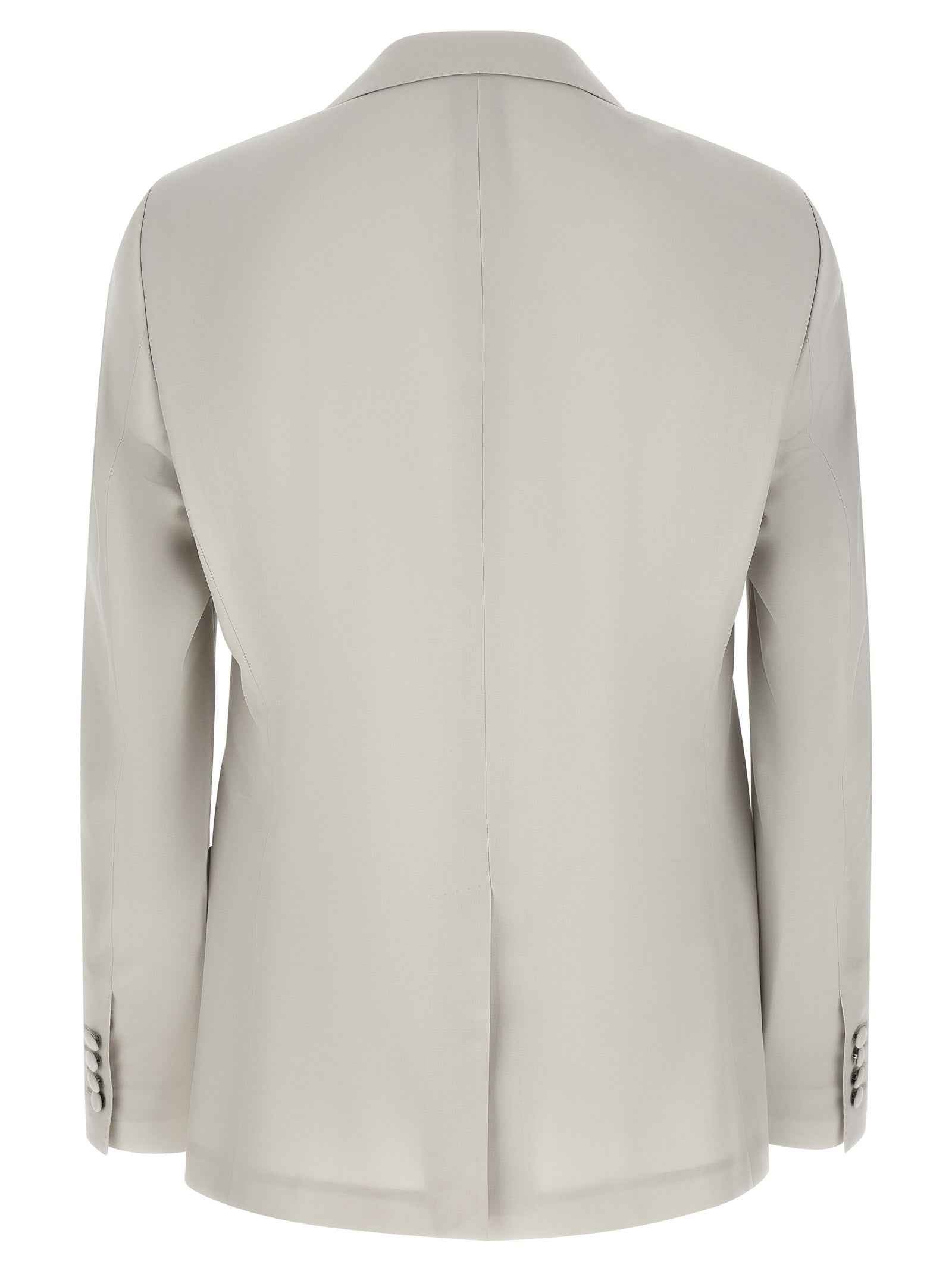 Dolce & Gabbana Gray Virgin Wool Blazer