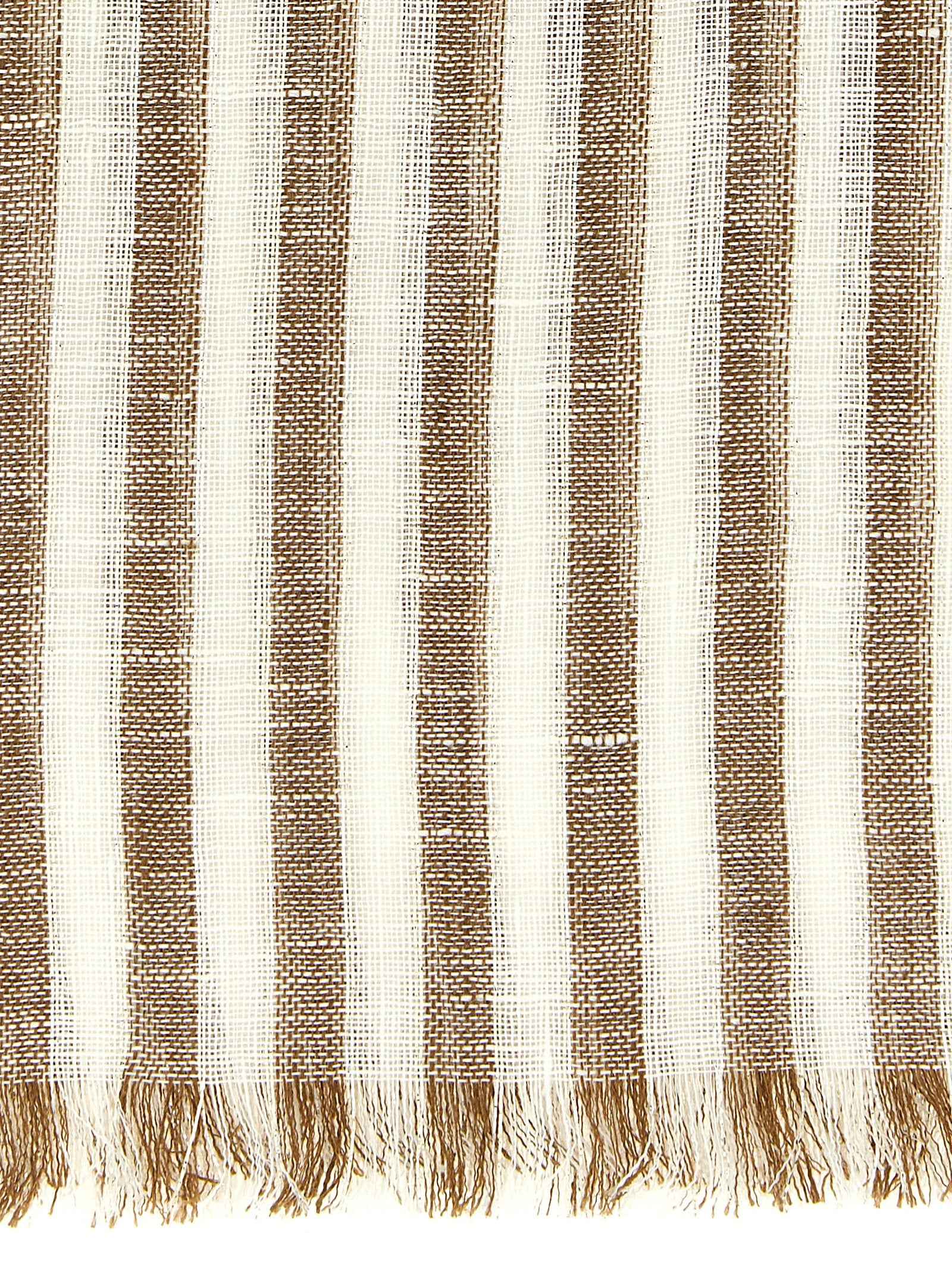 Brunello Cucinelli Brown Linen Scarf