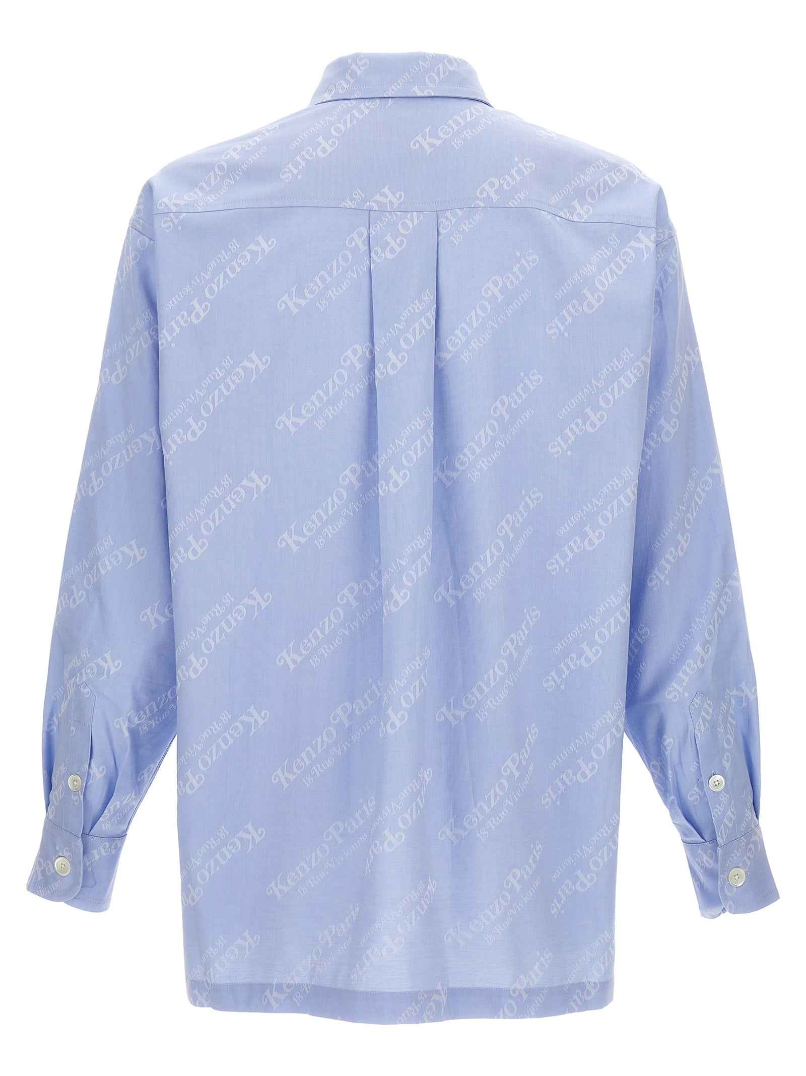 Kenzo Blue Cotton Blouse