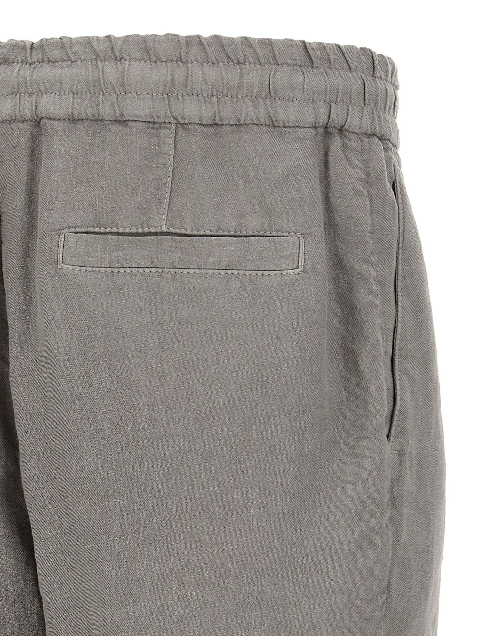 Brunello Cucinelli Gray Linen Bermuda Shorts