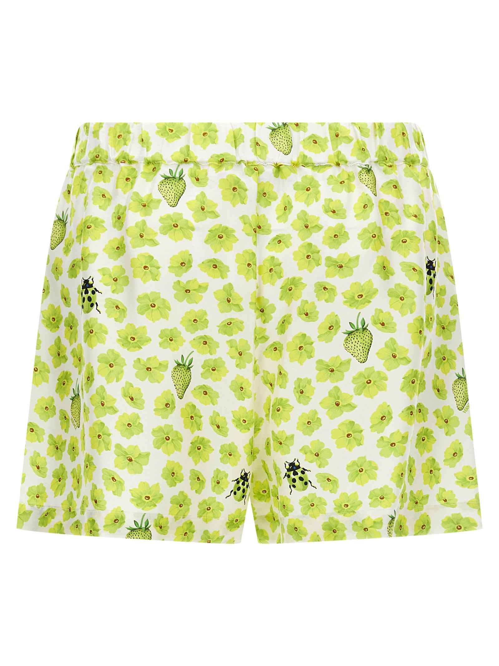 Versace Multicolor Silk Bermuda Shorts