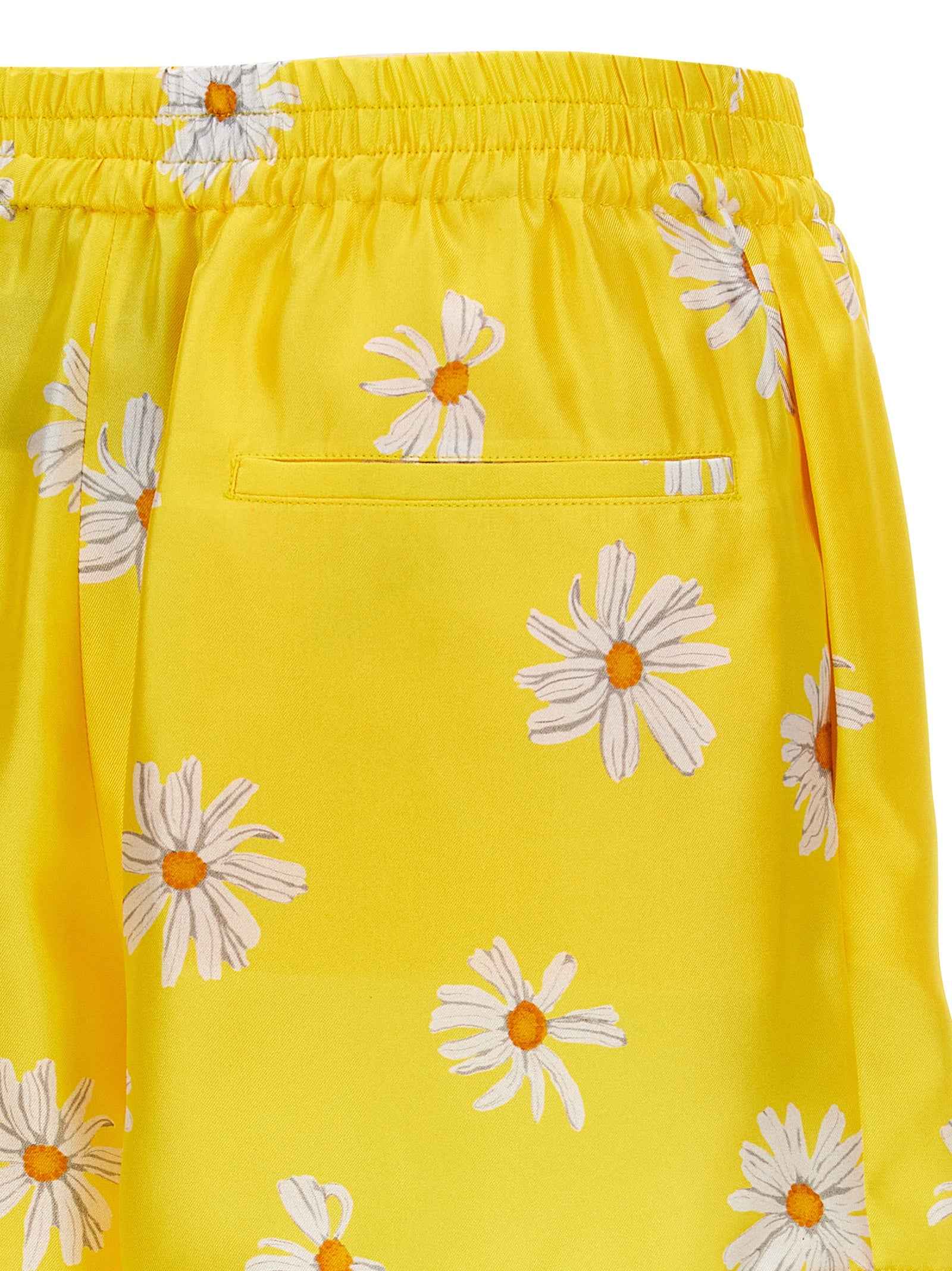 Moschino Bicolor Silk Bermuda Shorts