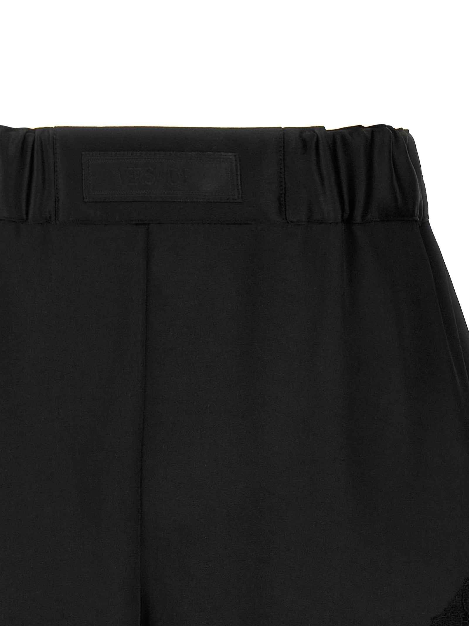 Versace Black Nylon Bermuda Shorts