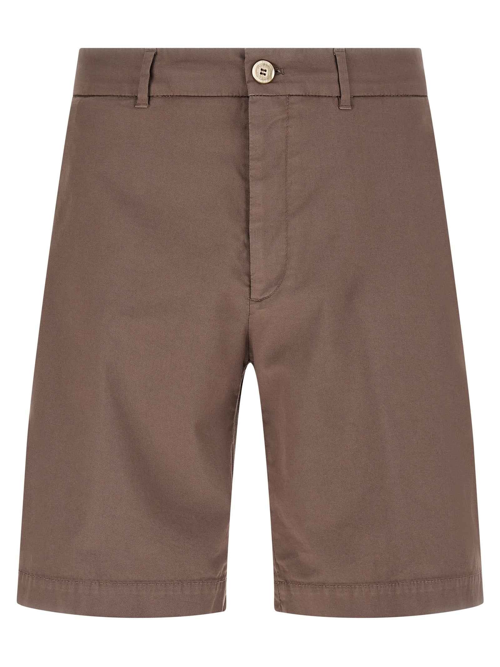 Brunello Cucinelli Brown Cotton Bermuda Shorts