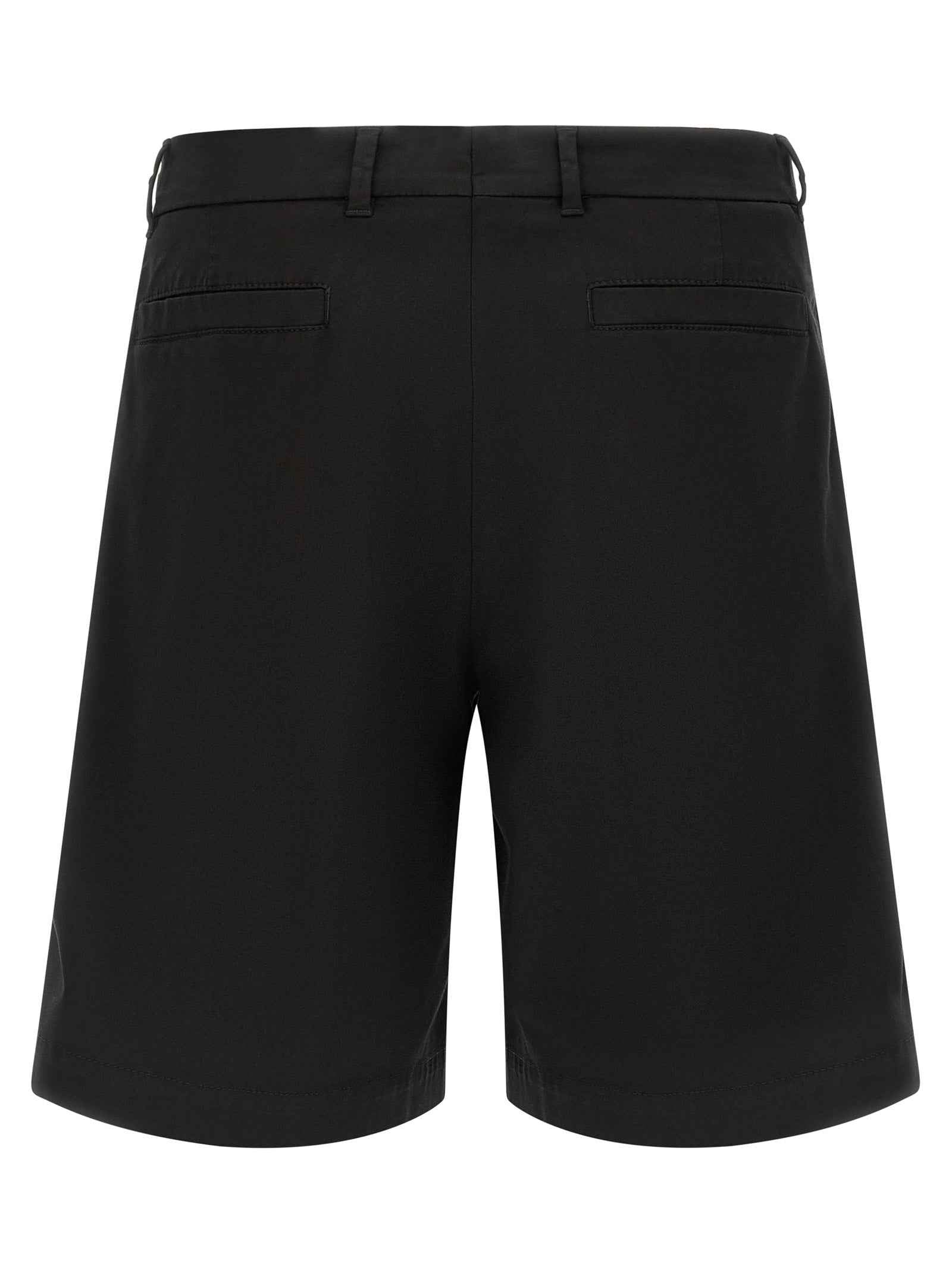 Brunello Cucinelli Black Cotton Bermuda Shorts