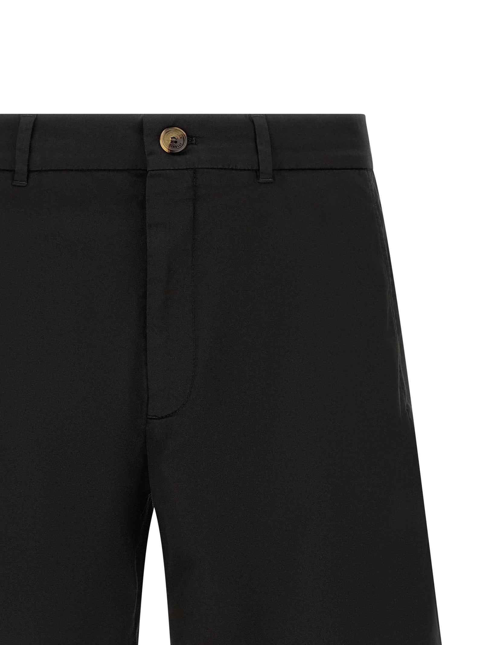 Brunello Cucinelli Black Cotton Bermuda Shorts