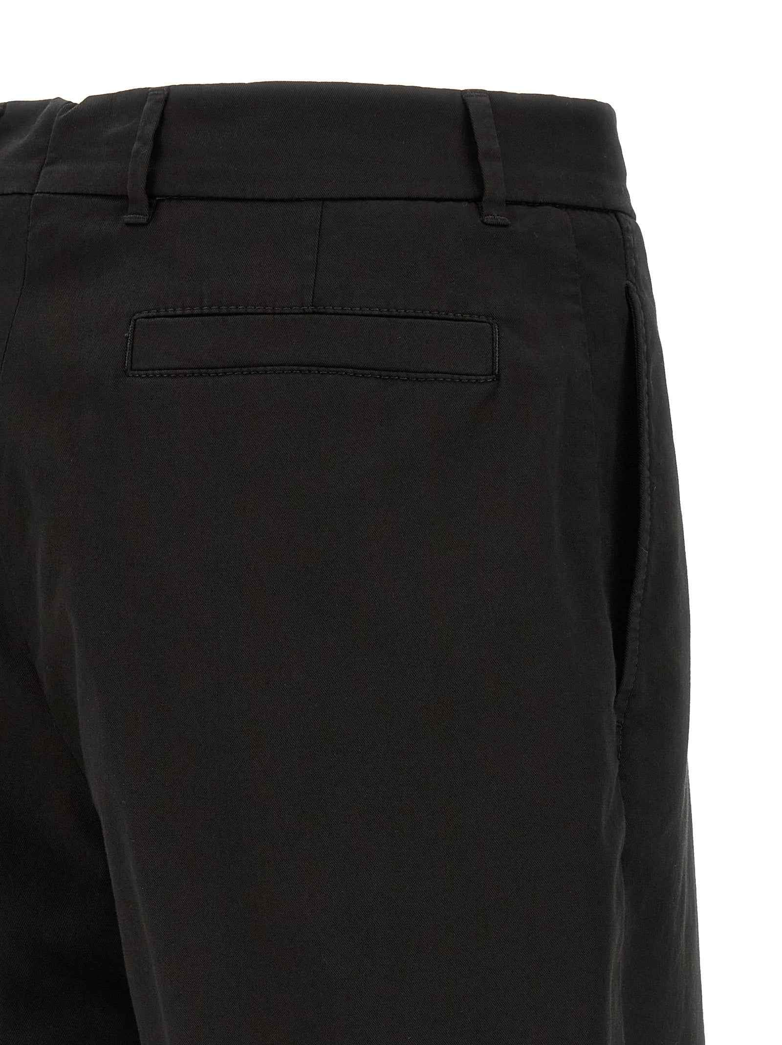 Brunello Cucinelli Black Cotton Bermuda Shorts