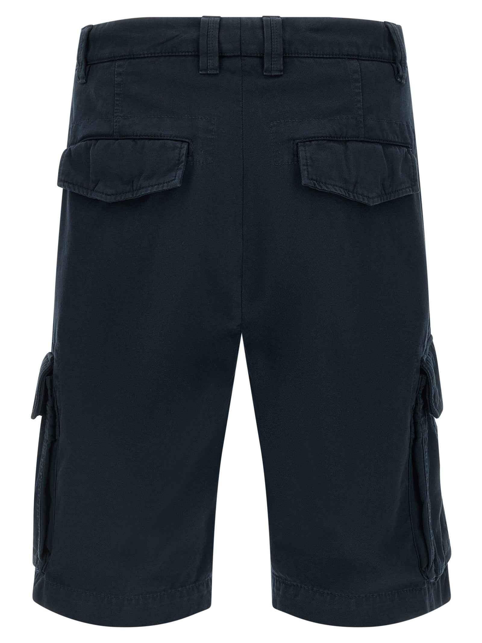Brunello Cucinelli Blue Cotton Bermuda Shorts
