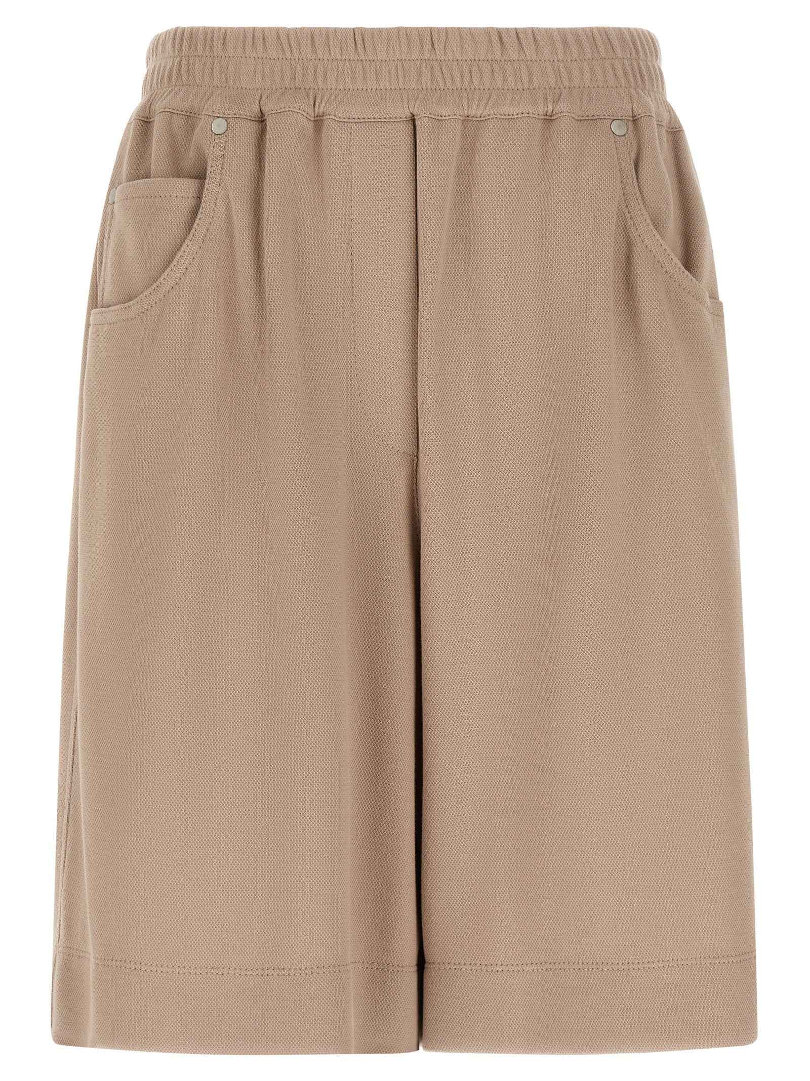 Brunello Cucinelli Brown Cotton Bermuda Shorts