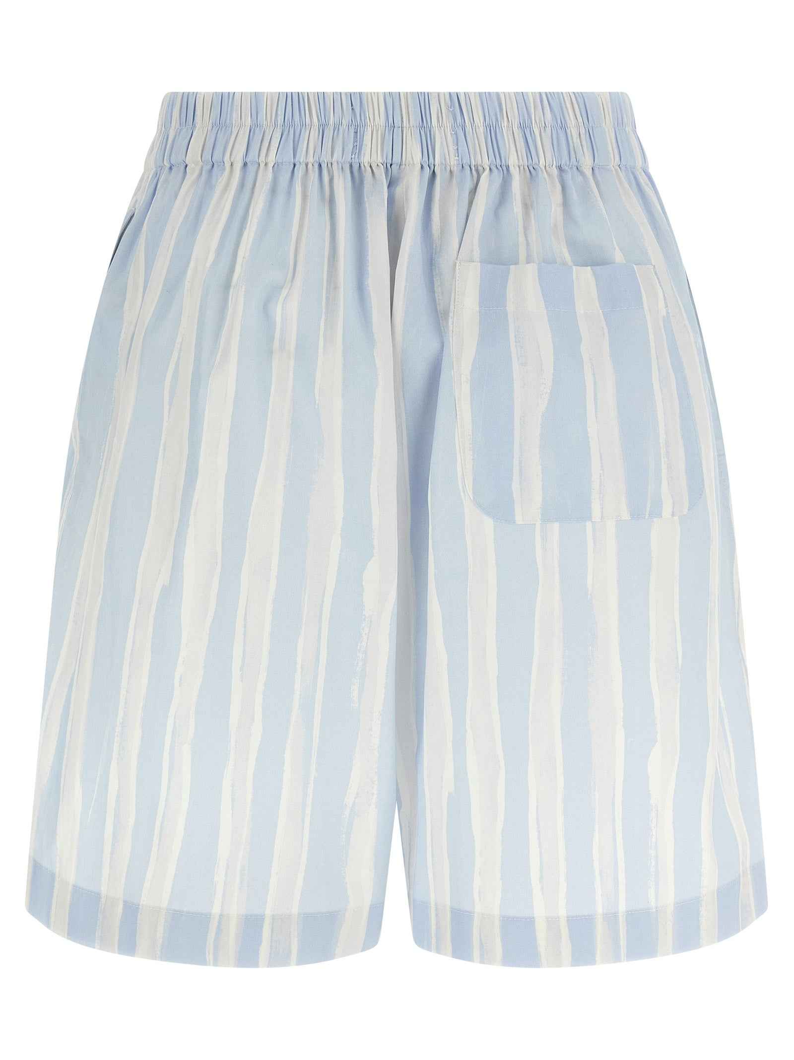 Jacquemus Blue Linen Bermuda Shorts