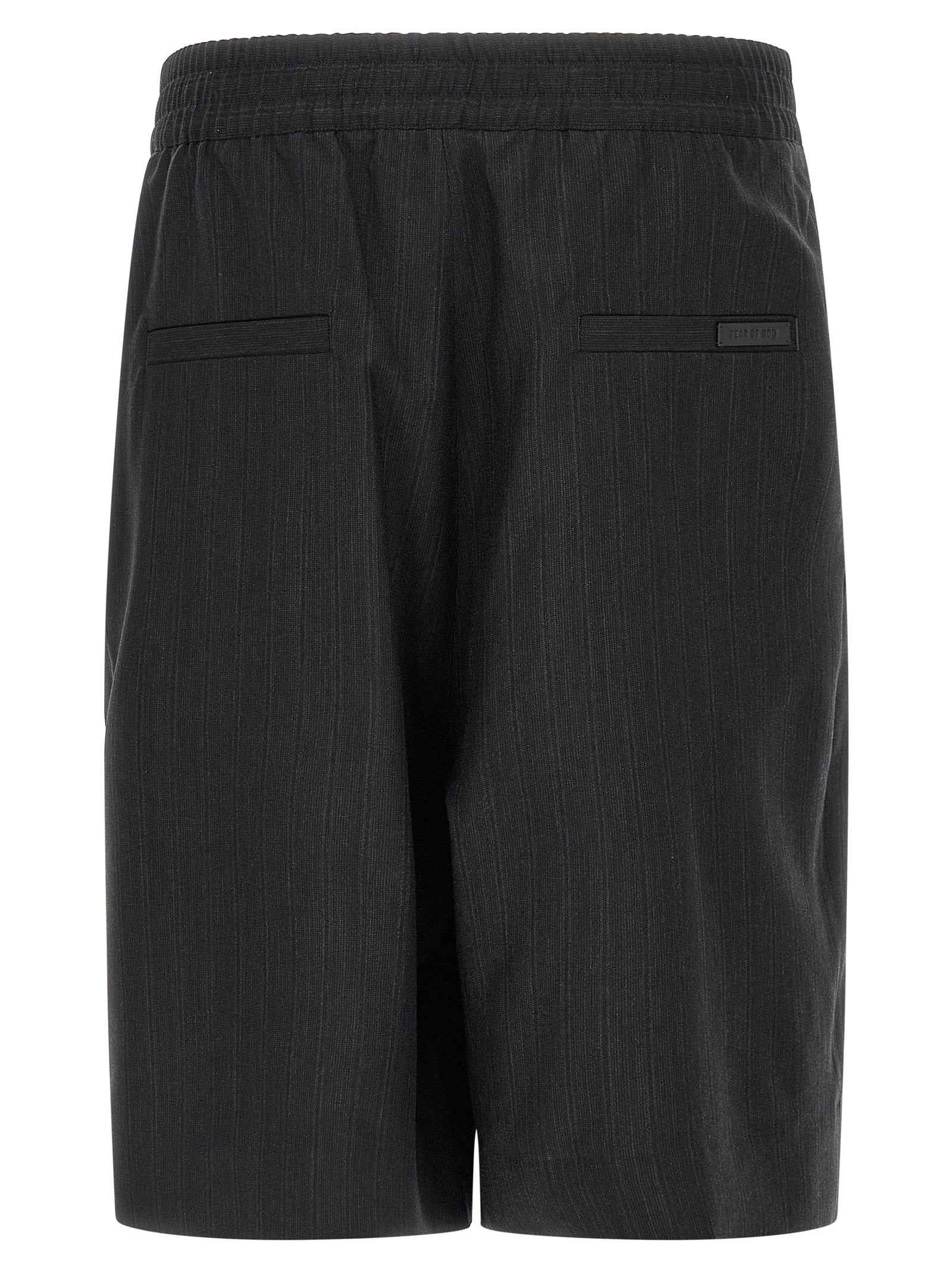 Fear Of God Black Virgin Wool Bermuda Shorts