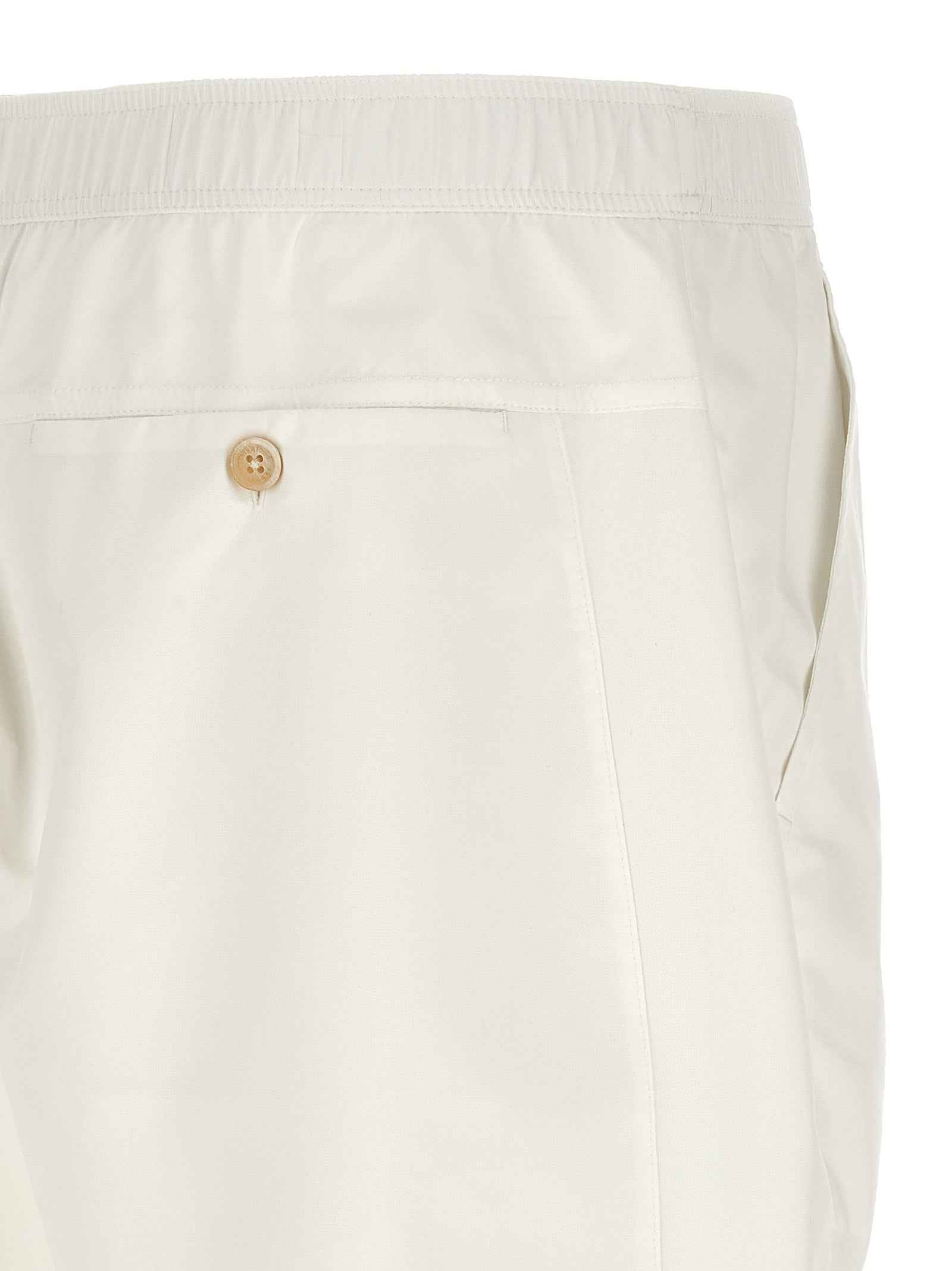 Brunello Cucinelli White Polyester Bermuda Shorts