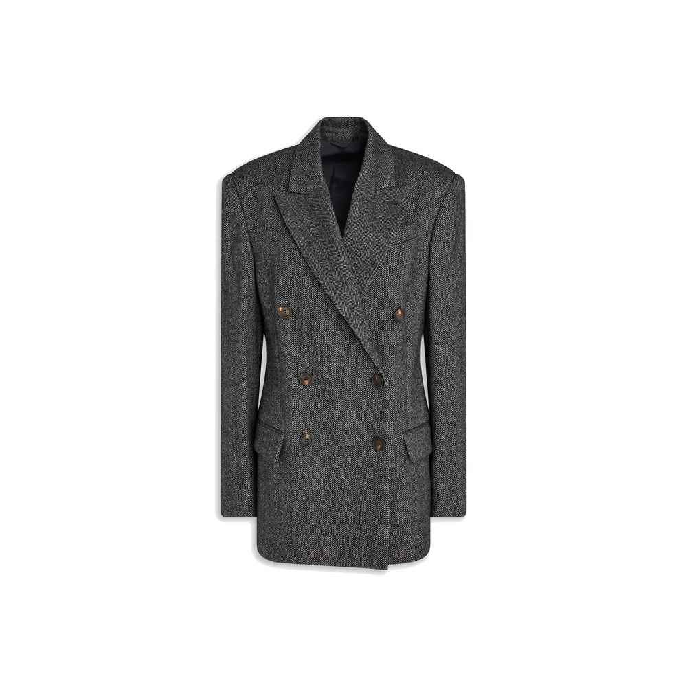 Brunello Cucinelli Black Elastane Blazer