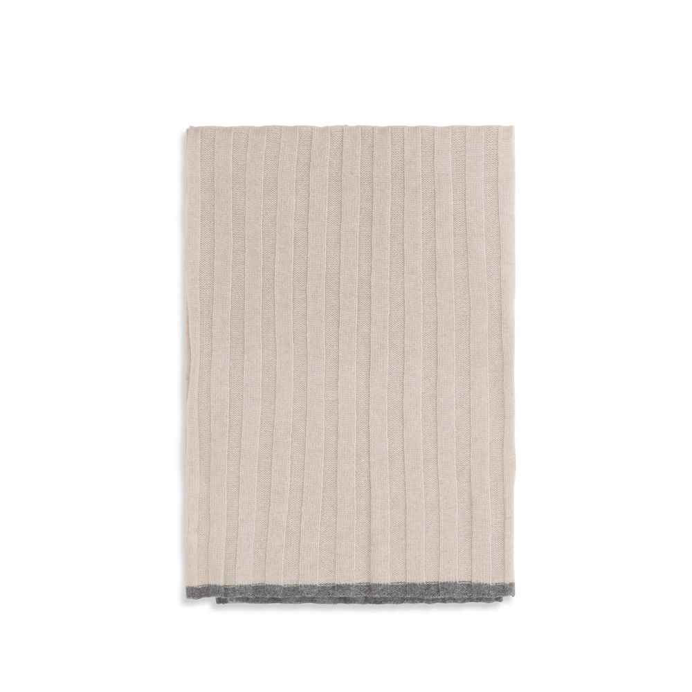 Brunello Cucinelli Beige Cashmere Scarf
