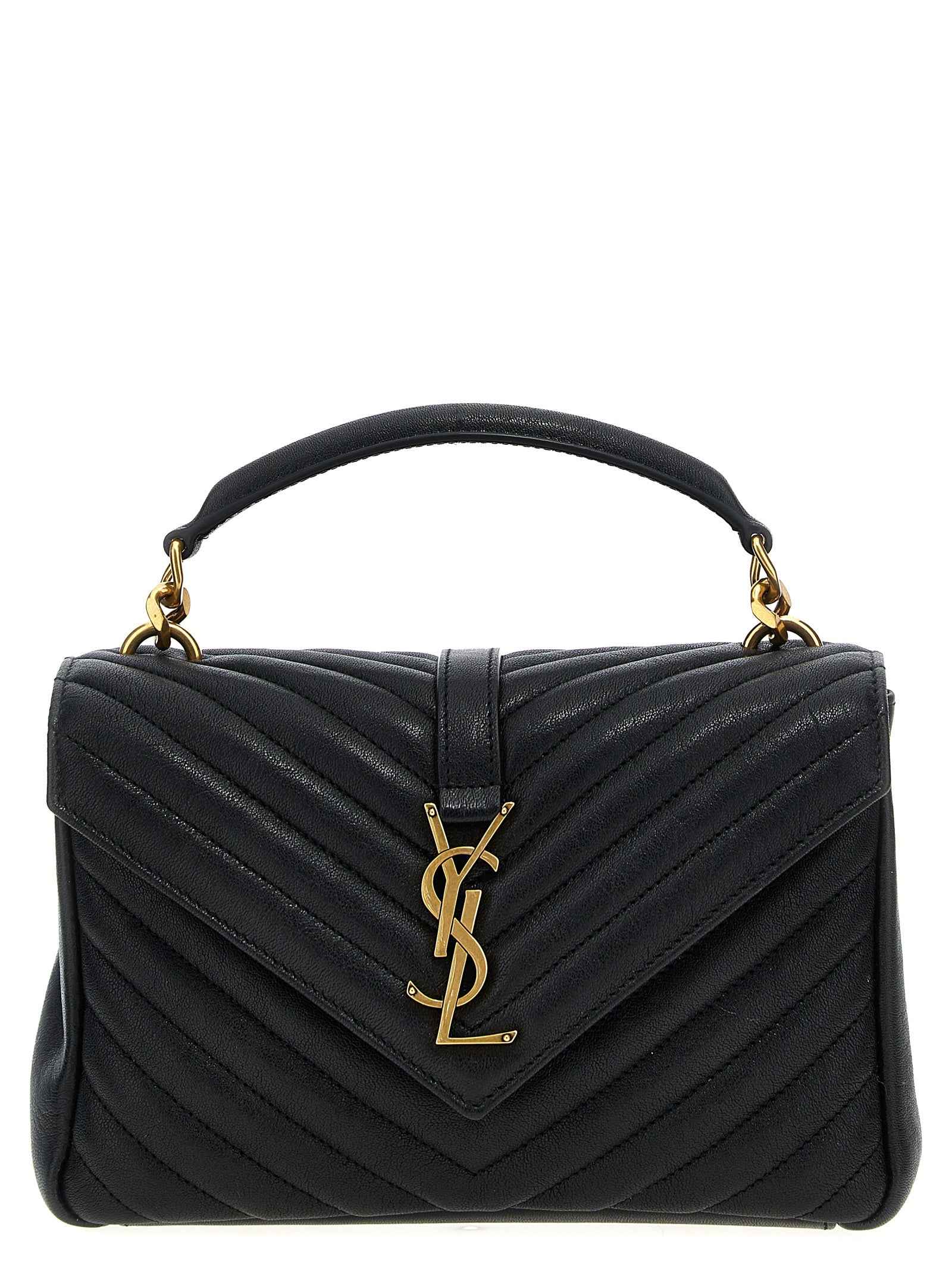 Saint Laurent Black Calfskin Crossbody Bag