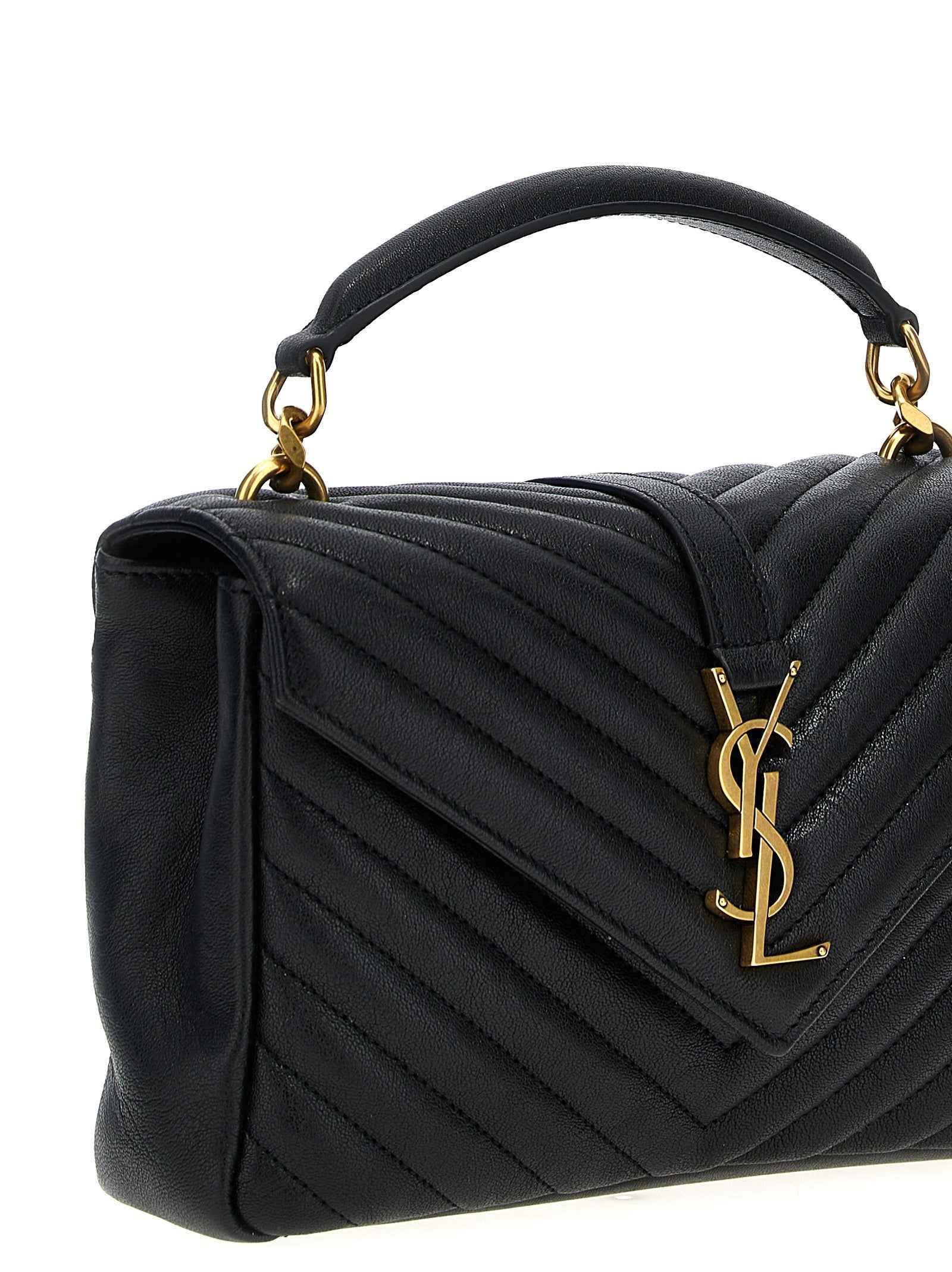 Saint Laurent Black Calfskin Crossbody Bag