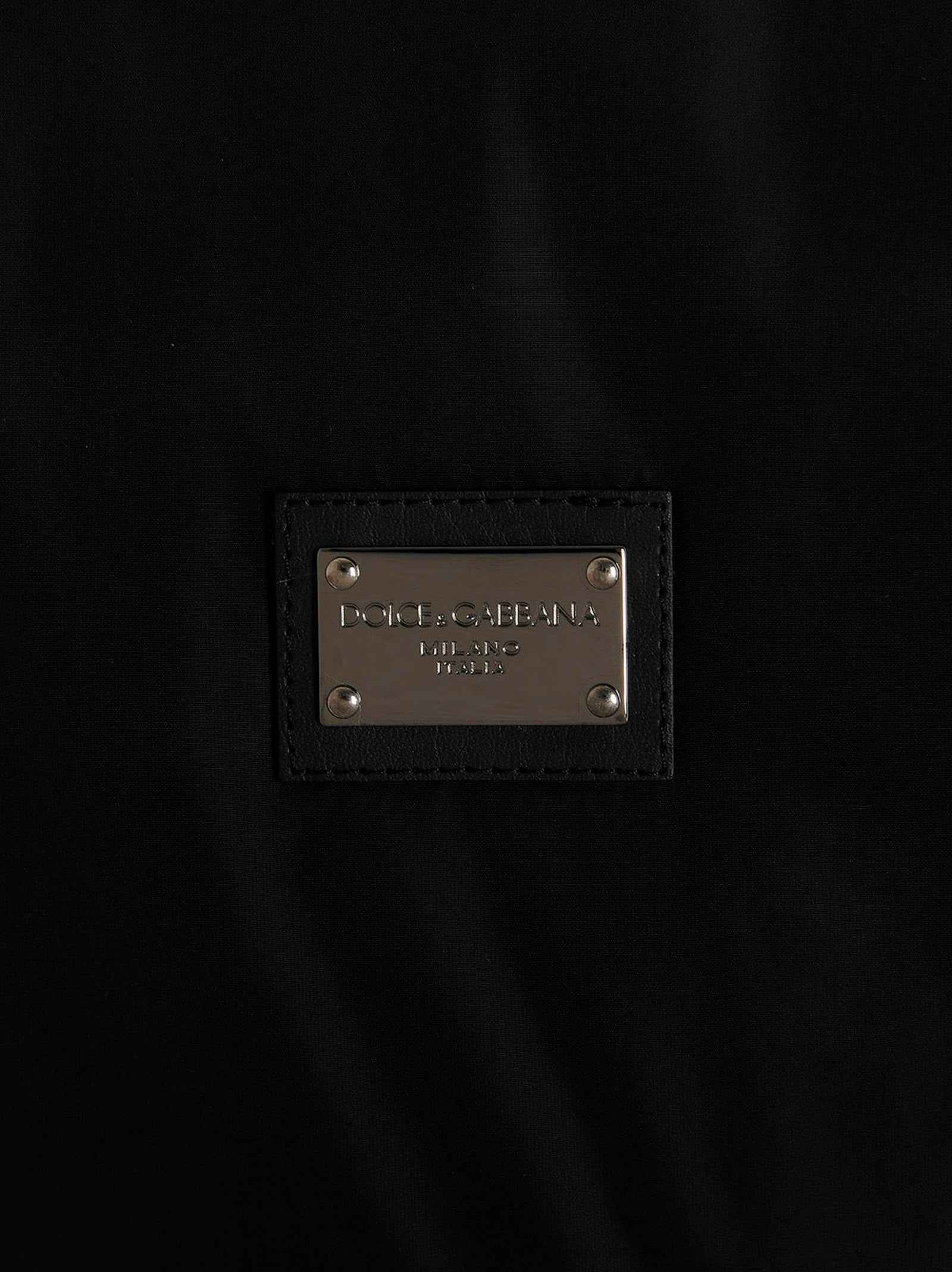 Dolce & Gabbana Black Polyamide Bomber