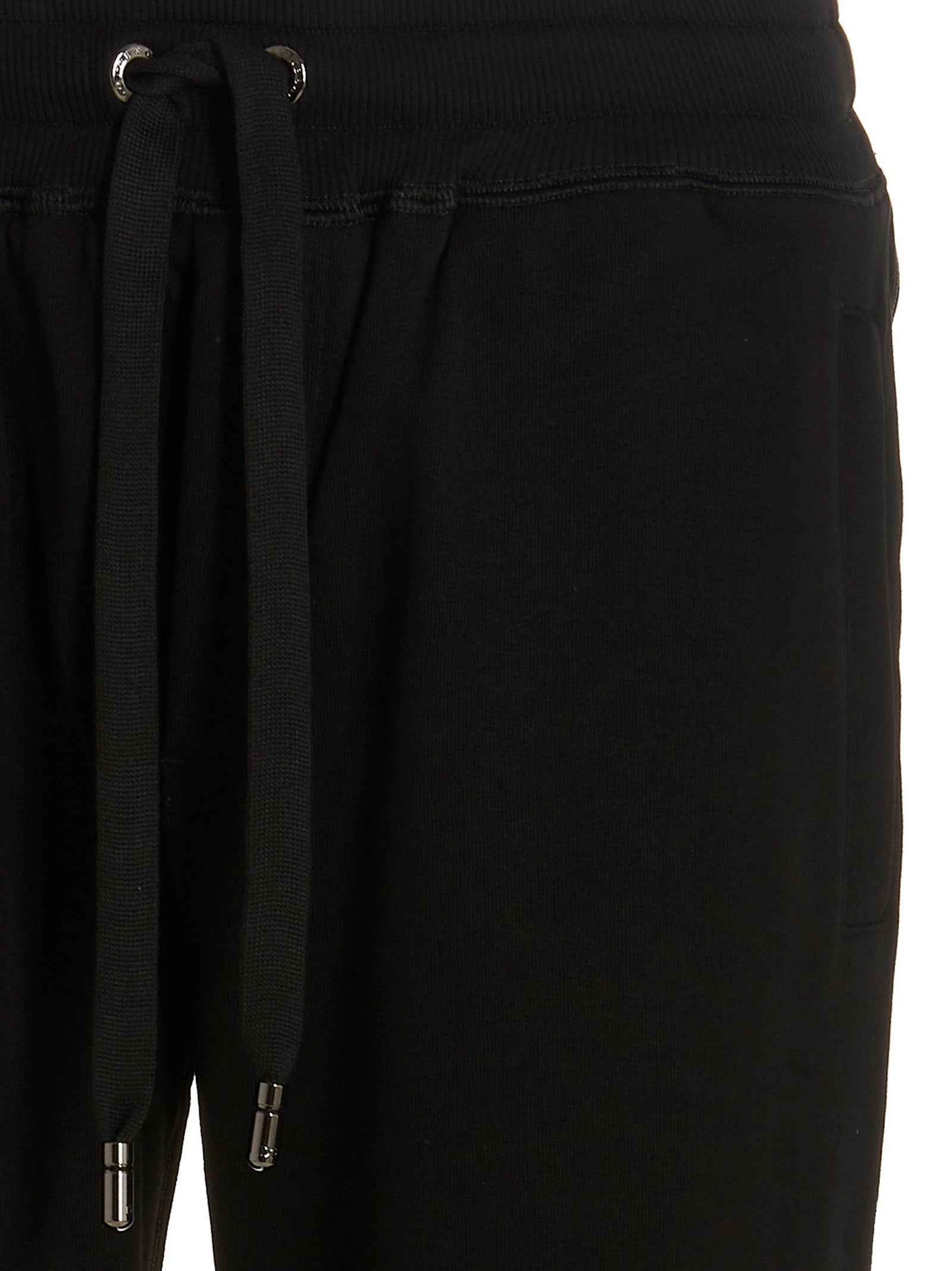 Dolce & Gabbana Black Cotton Joggers (Workout Pants)