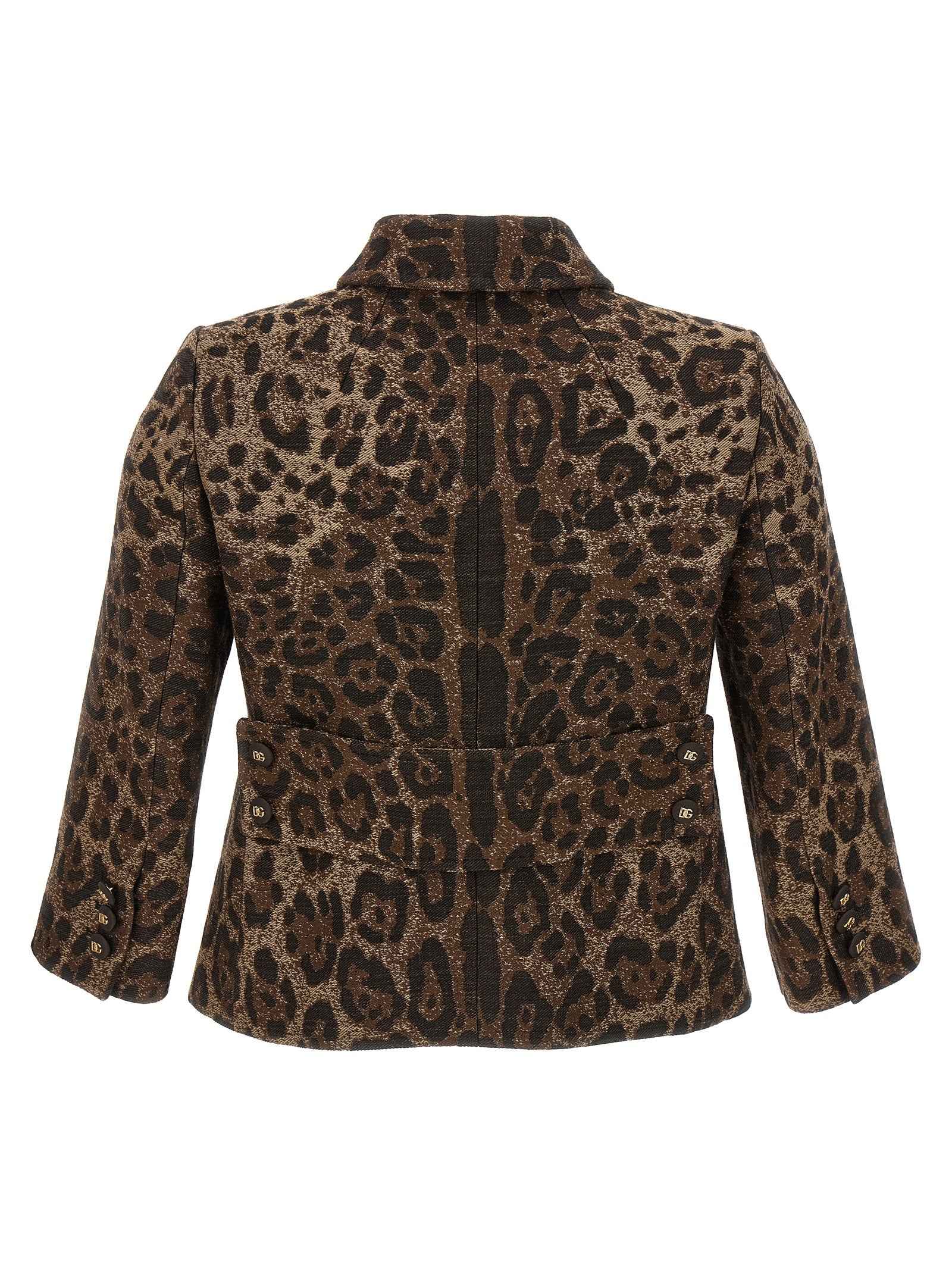 Dolce & Gabbana Brown Virgin Wool Blazer