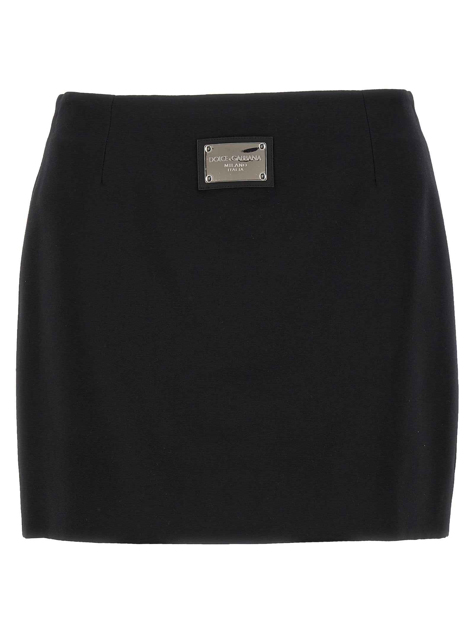 Dolce & Gabbana Black Viscose Long Skirt