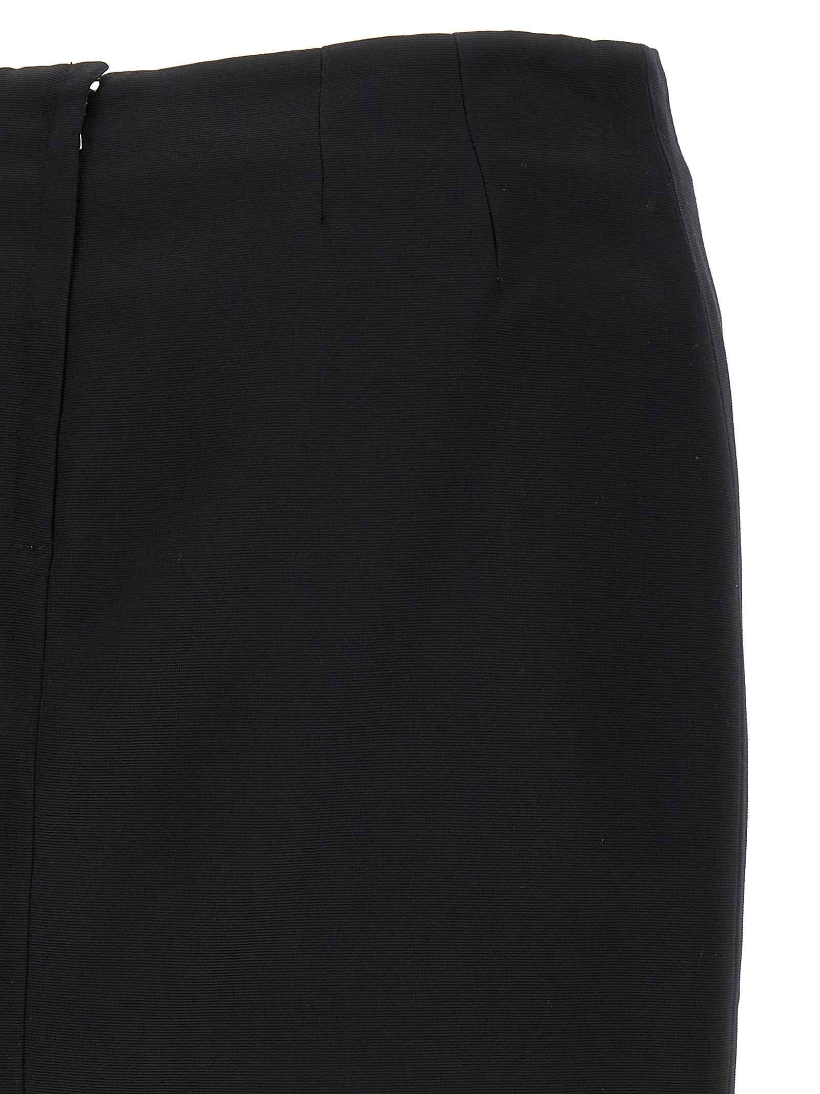 Dolce & Gabbana Black Viscose Long Skirt