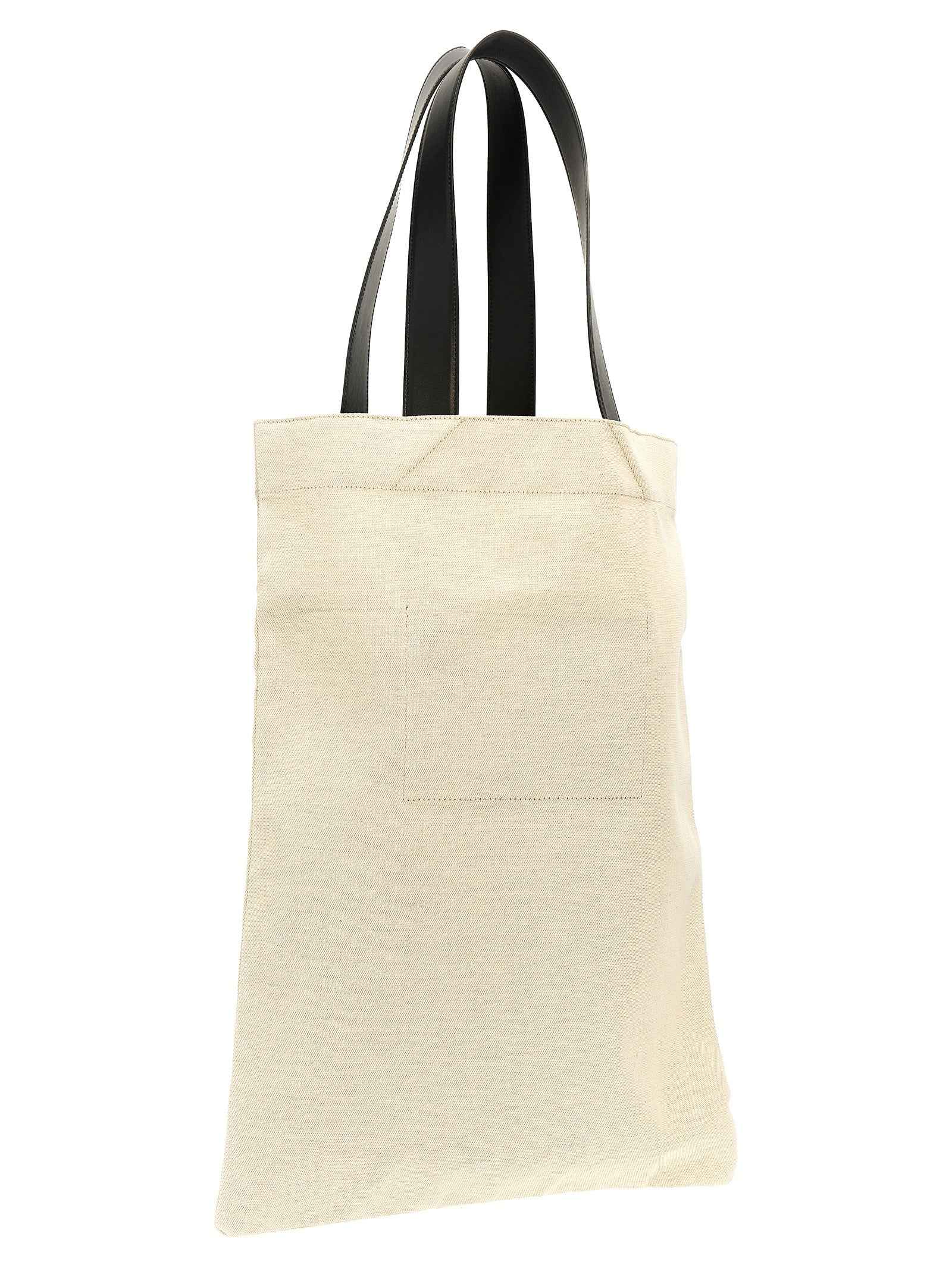 Jil Sander Bicolor Cotton Tote Bag