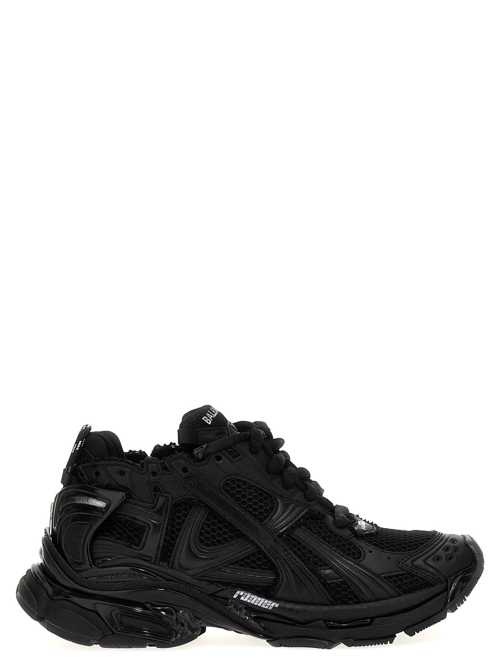 Balenciaga Black Polyester Athletic Sneakers