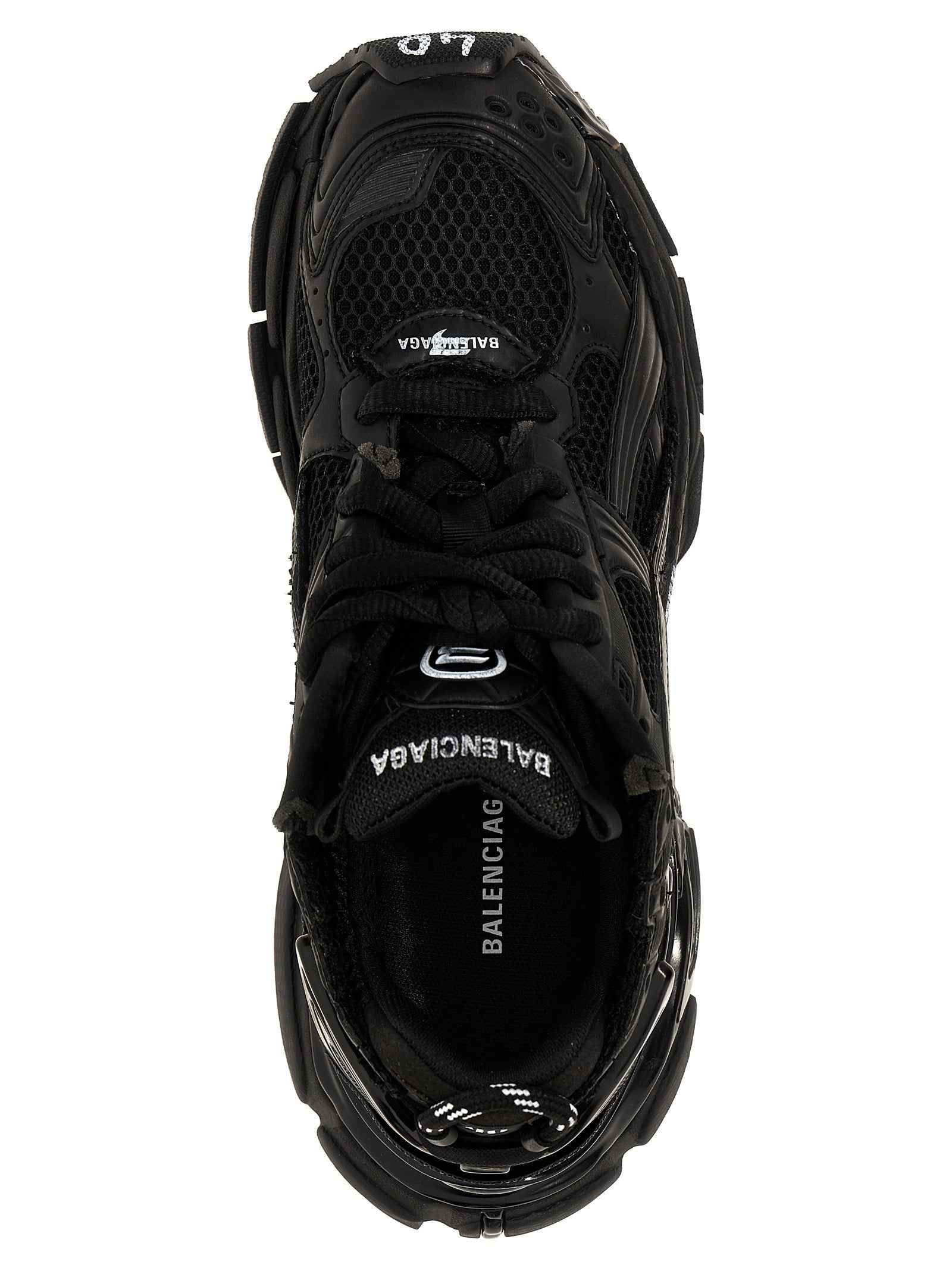 Balenciaga Black Polyester Athletic Sneakers
