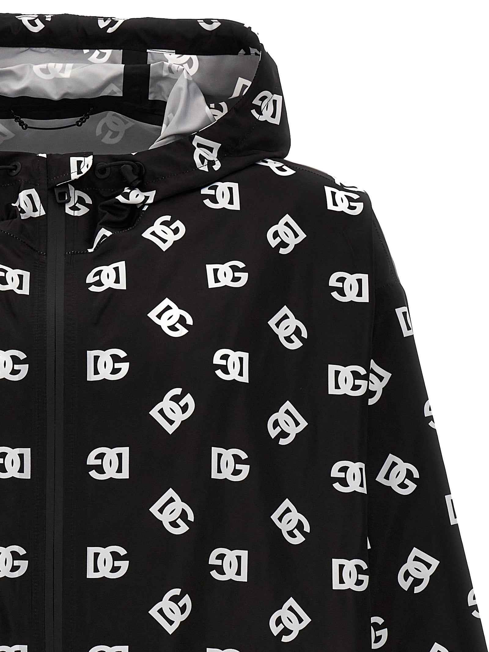Dolce & Gabbana Bicolor Polyester Shell Jacket