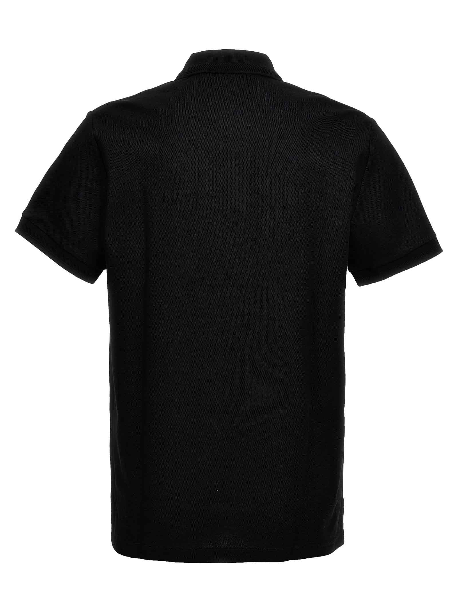 Burberry Black Cotton Polo Shirt