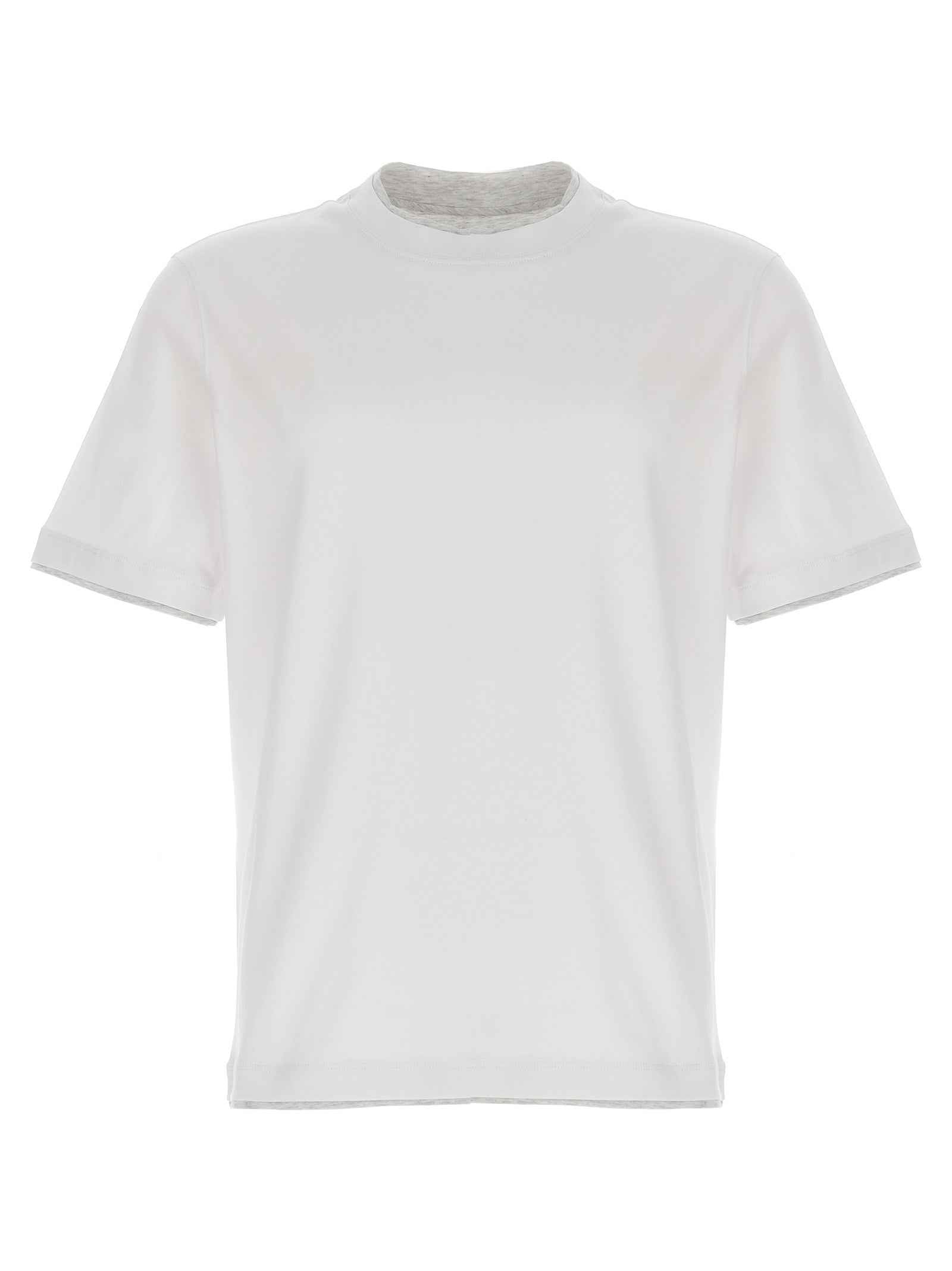 Brunello Cucinelli White Cotton T-Shirt