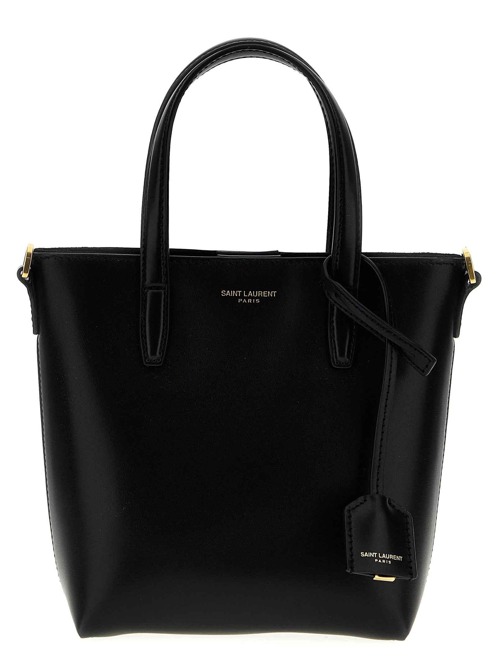 Saint Laurent Black Calfskin Tote Bag