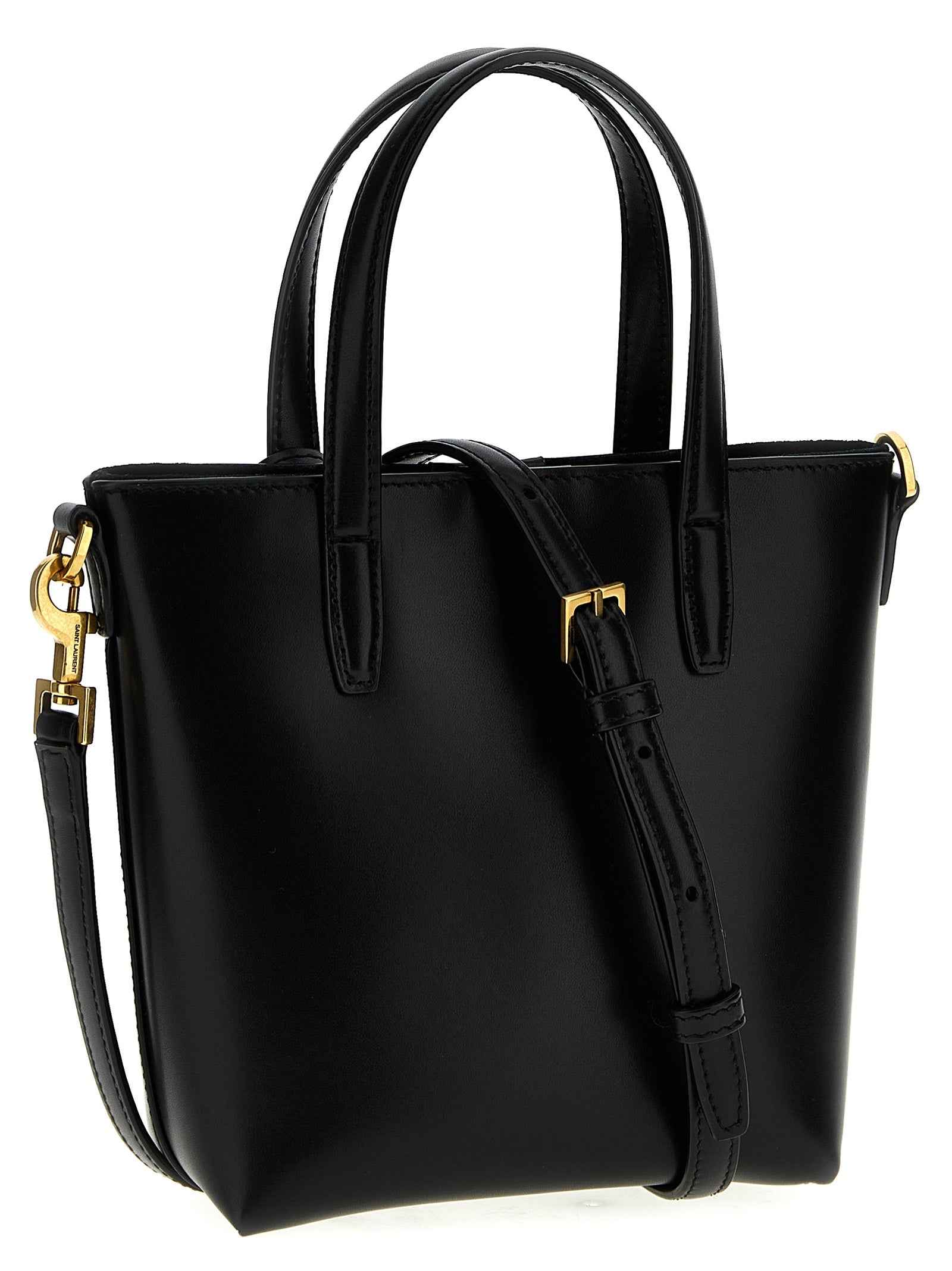 Saint Laurent Black Calfskin Tote Bag