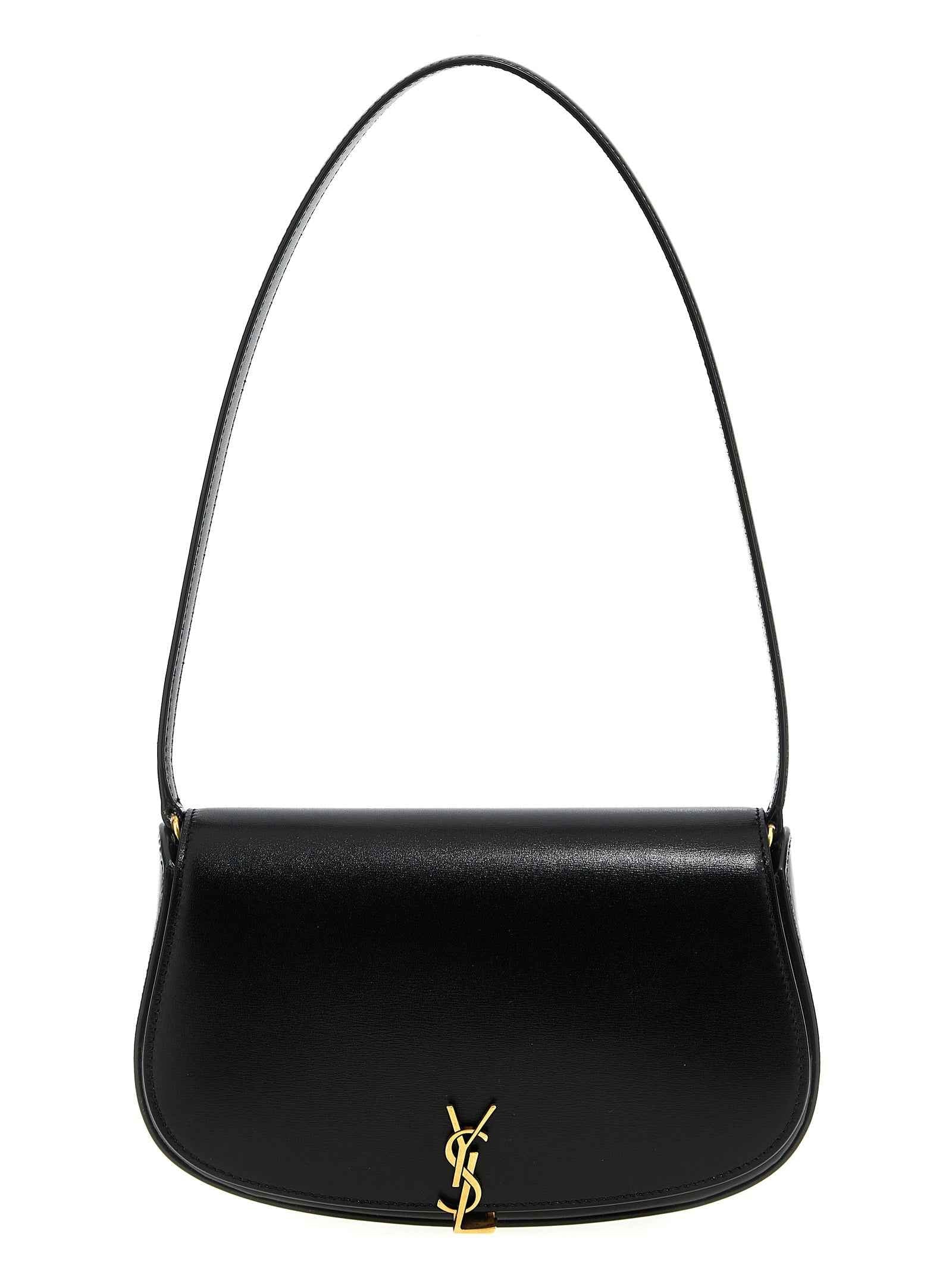 Saint Laurent Black Calfskin Shoulder Bag