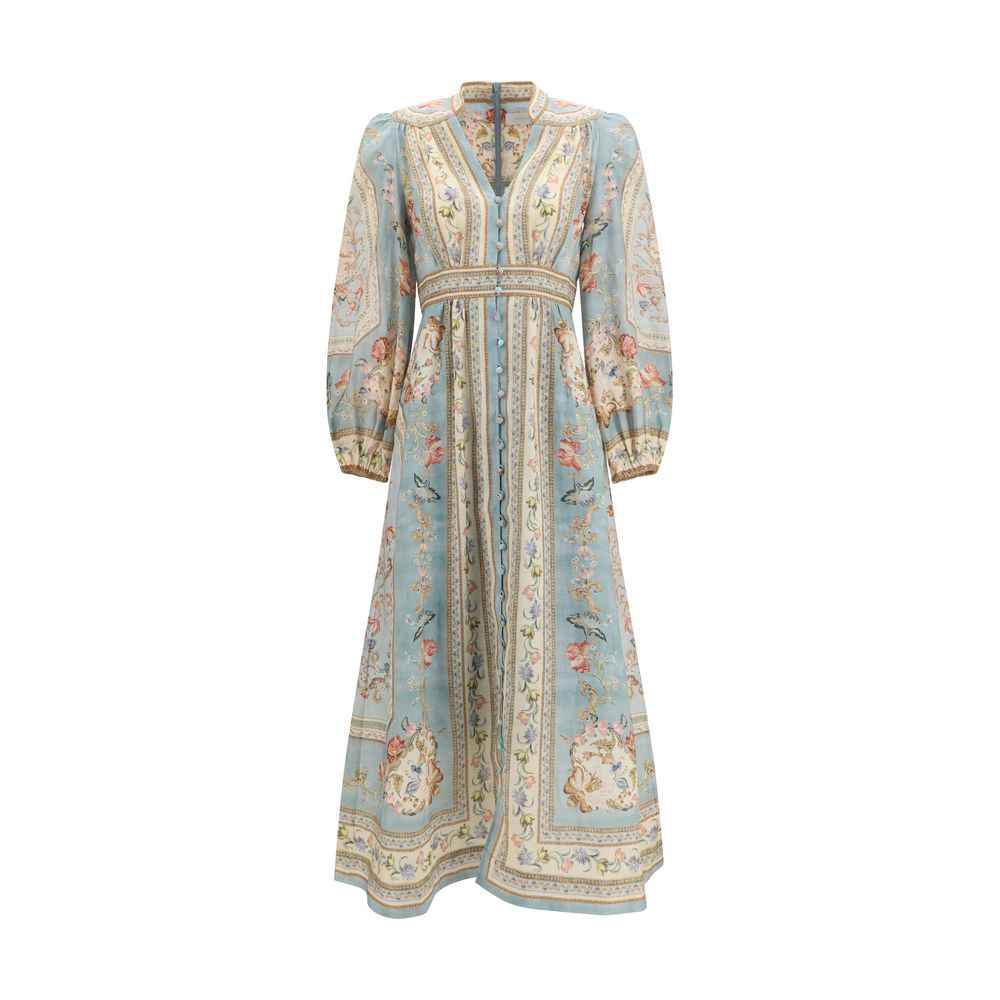 Zimmermann Multicolor Linen Casual Dress
