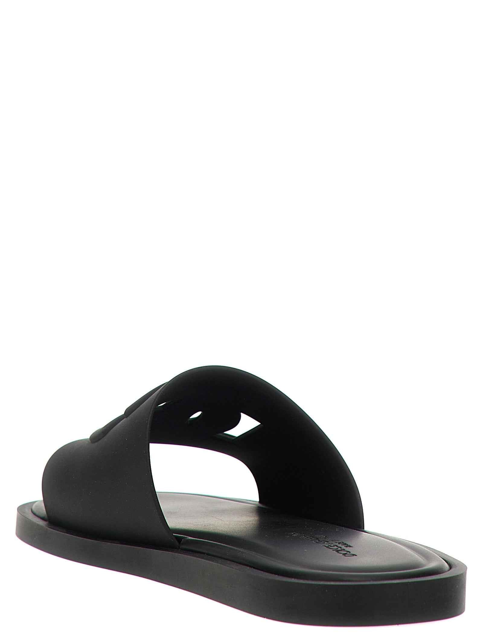 Dolce & Gabbana Black Polyethylene Slides