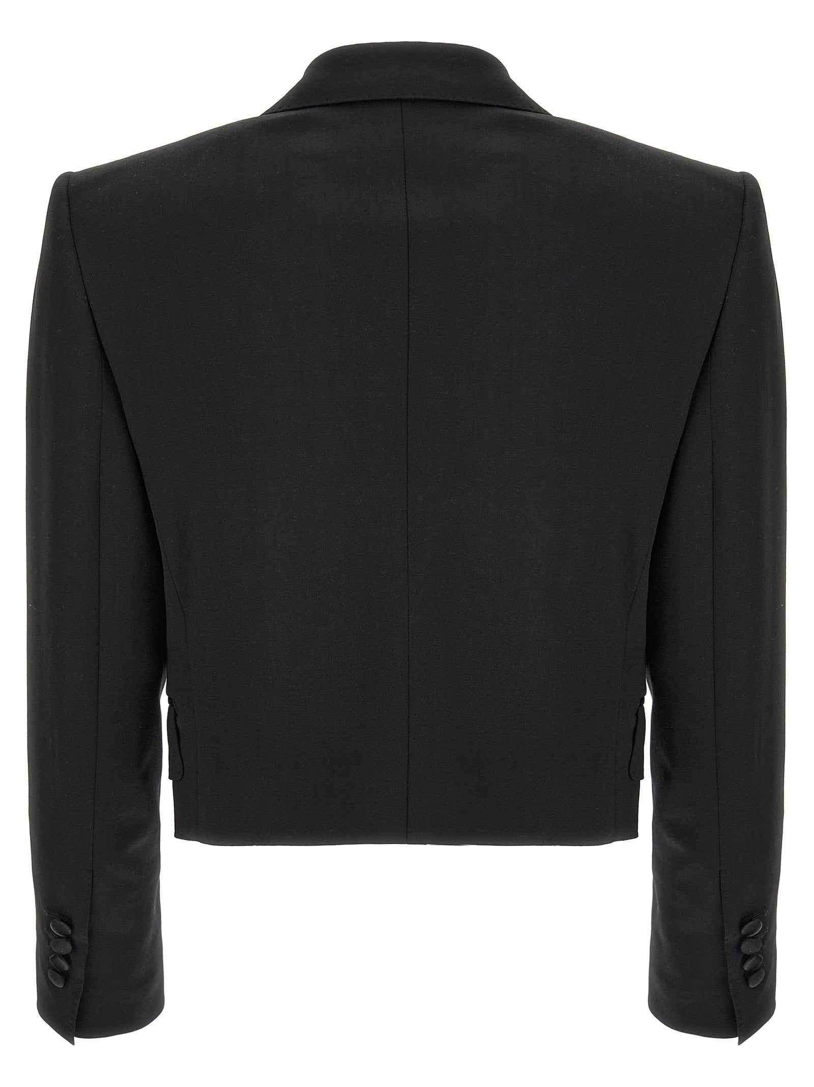 Dolce & Gabbana Black Virgin Wool Blazer
