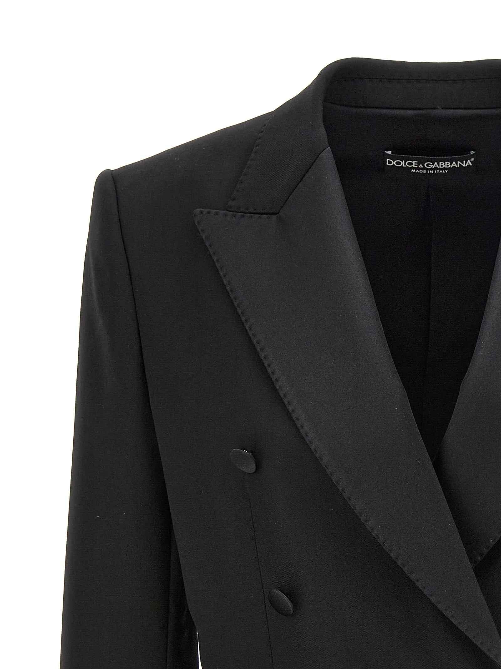 Dolce & Gabbana Black Virgin Wool Blazer