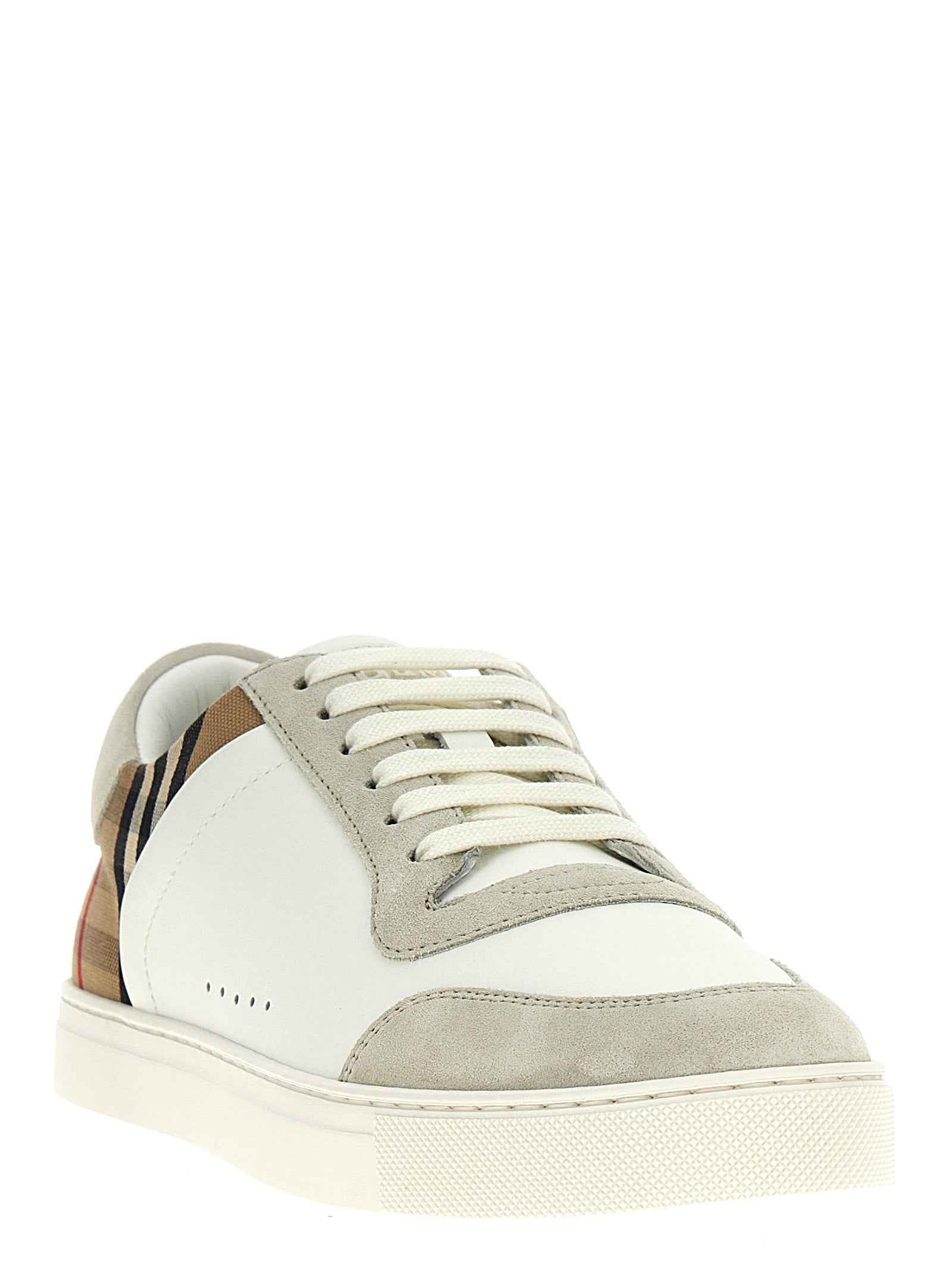 Burberry Multicolor Leather Low Top Sneakers