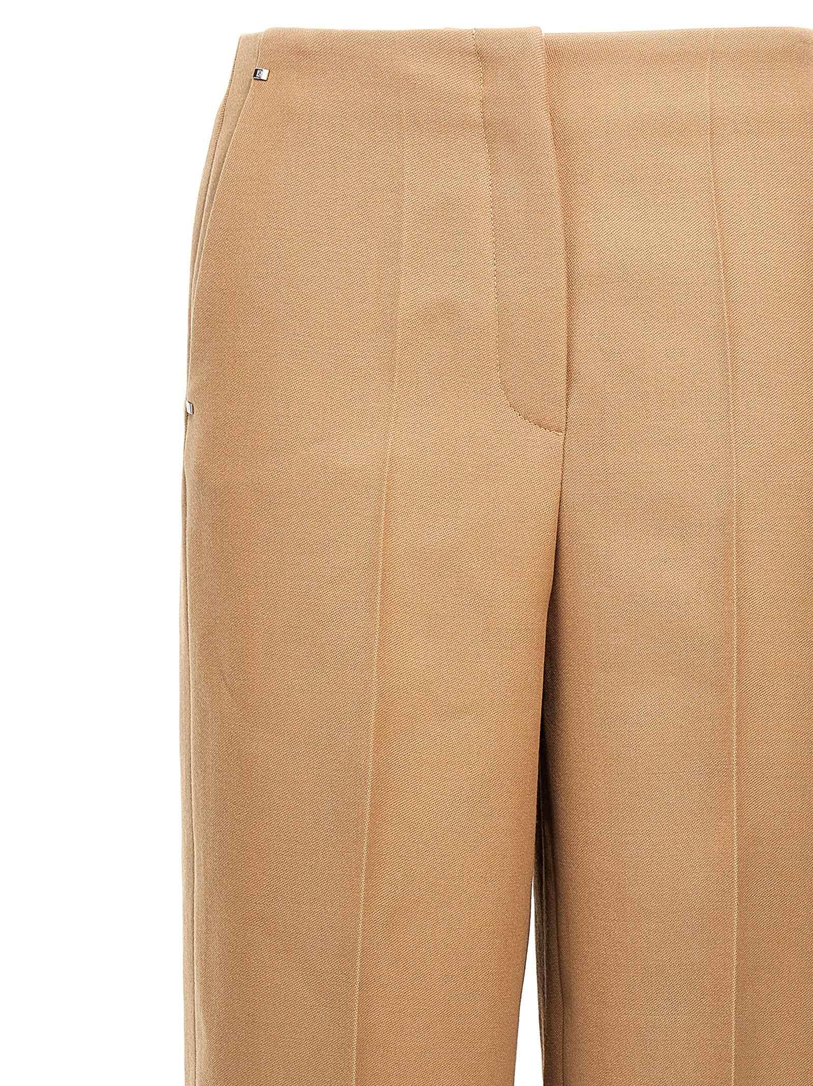 Fendi Beige Wool Dress Pants