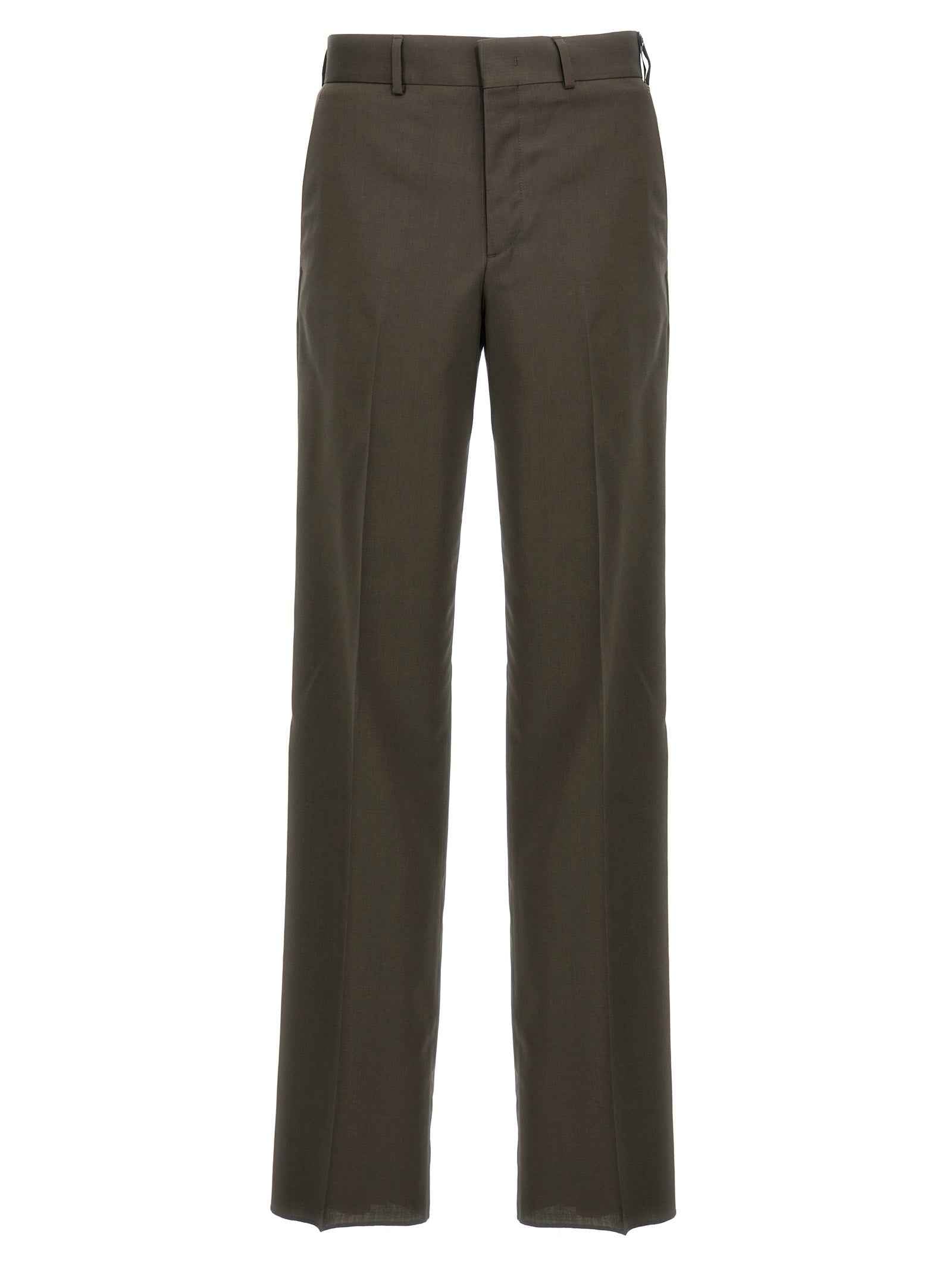 Fendi Bicolor Wool Dress Pants