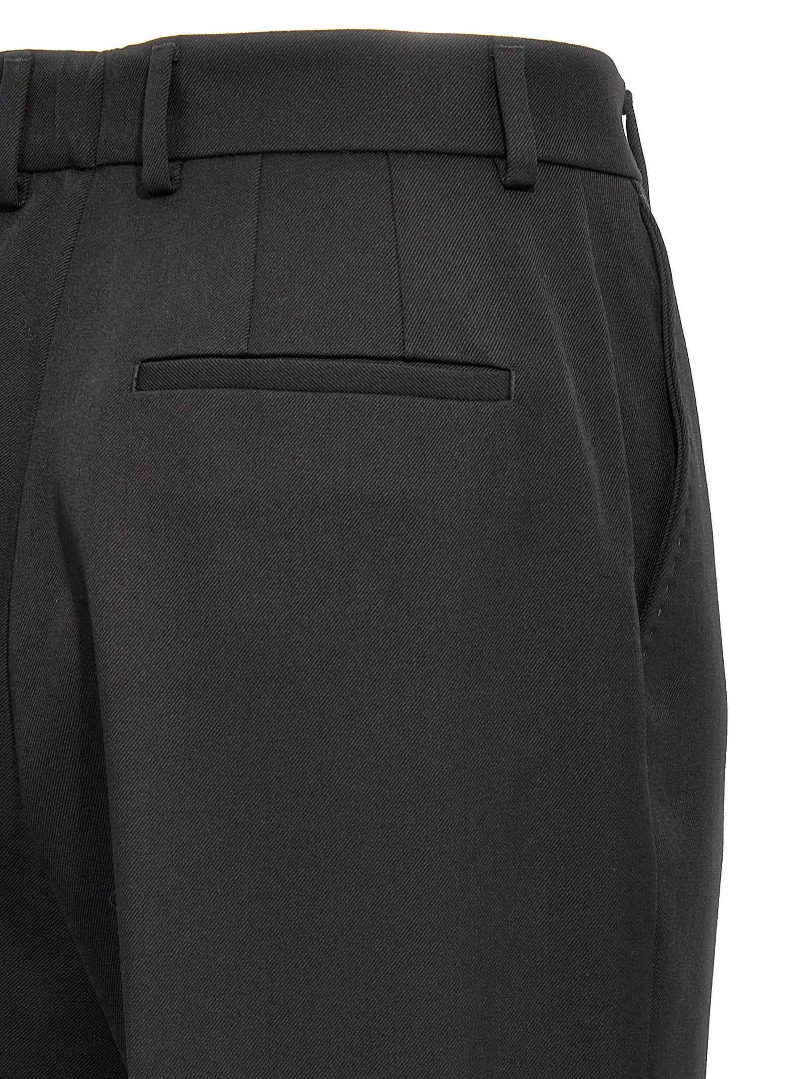 Dolce & Gabbana Black Virgin Wool Dress Pants