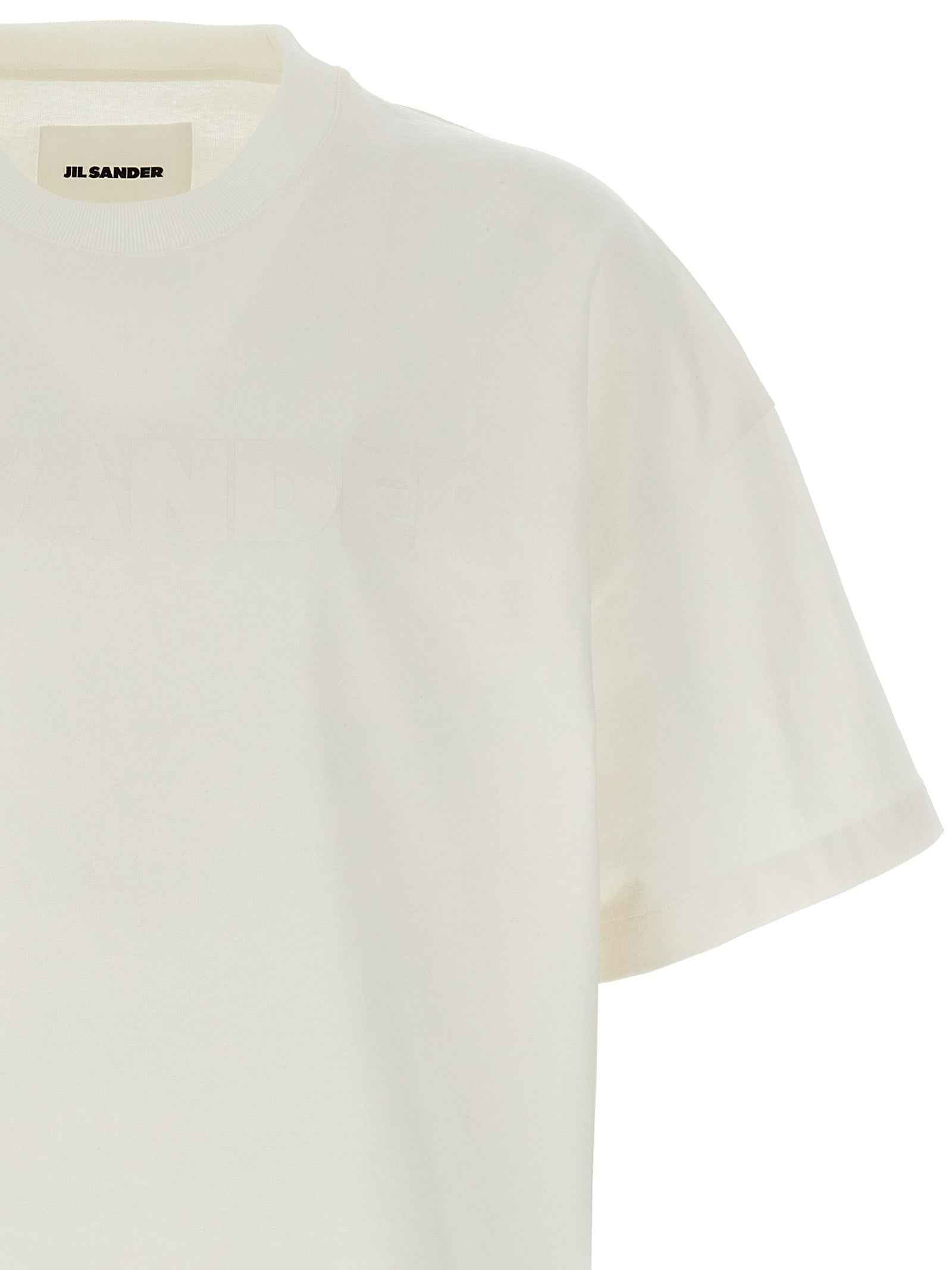 Jil Sander White Cotton T-Shirt