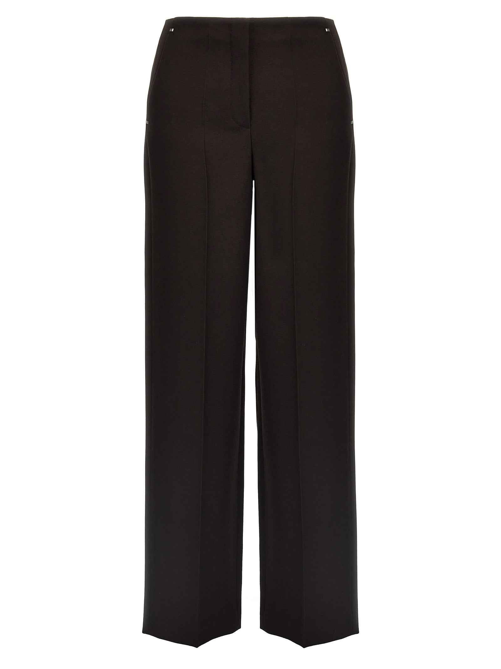 Fendi Purple Virgin Wool Dress Pants