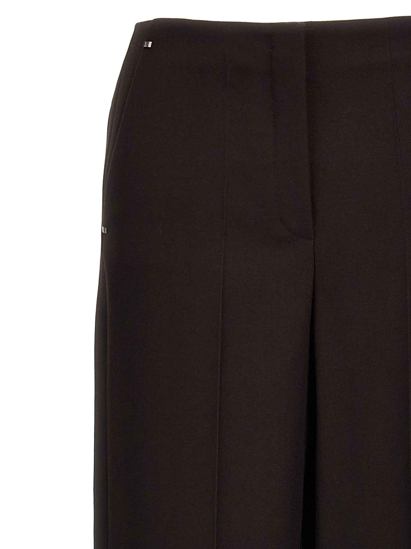 Fendi Purple Virgin Wool Dress Pants