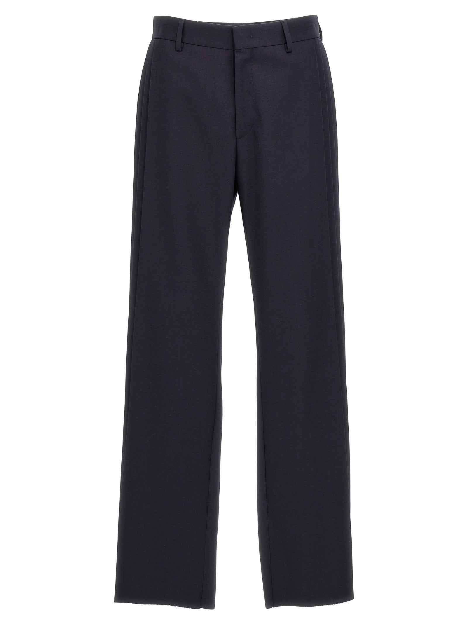Fendi Blue Polyester Casual Pants